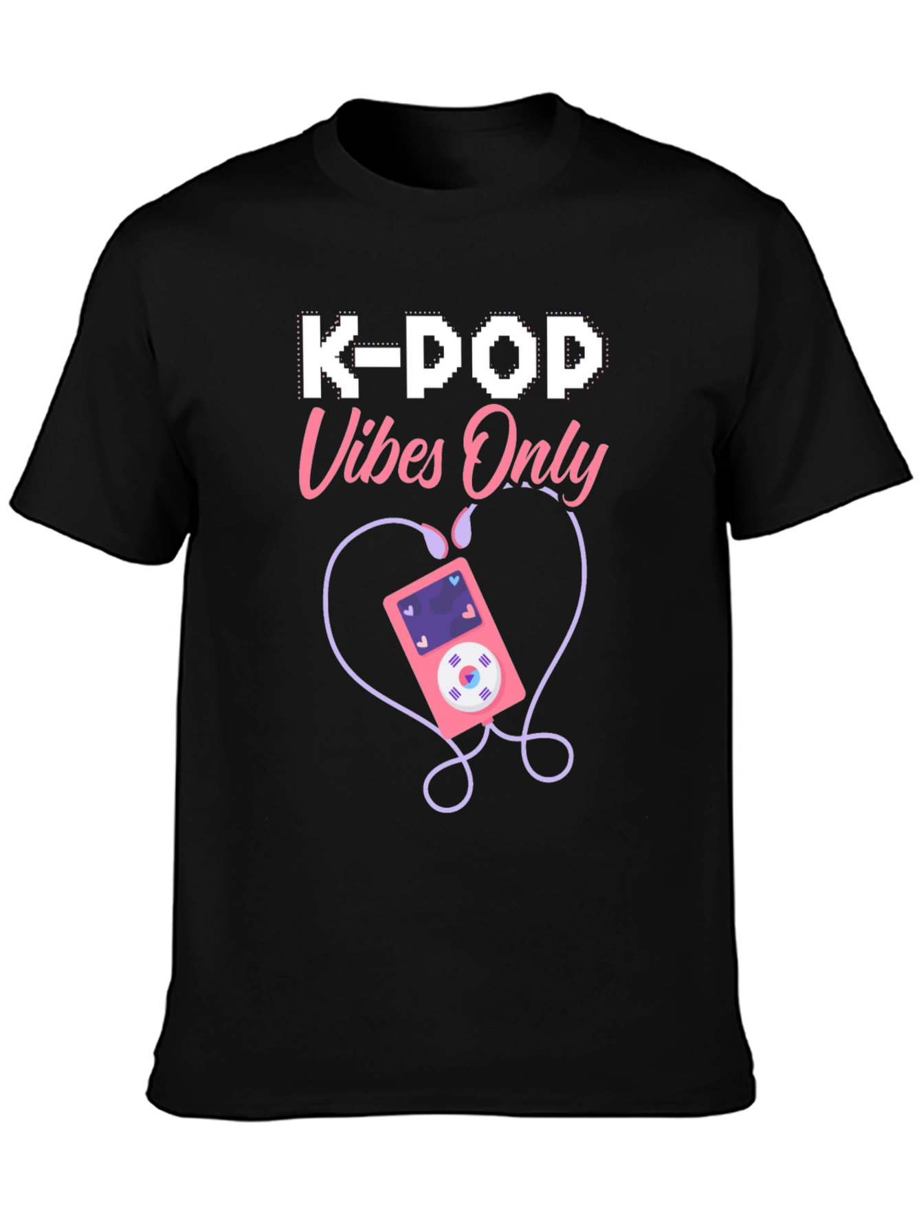 K-Pop Vibes Only Graphic T-Shirt