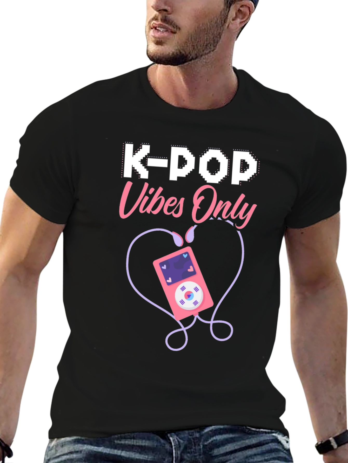 K-Pop Vibes Only Graphic T-Shirt