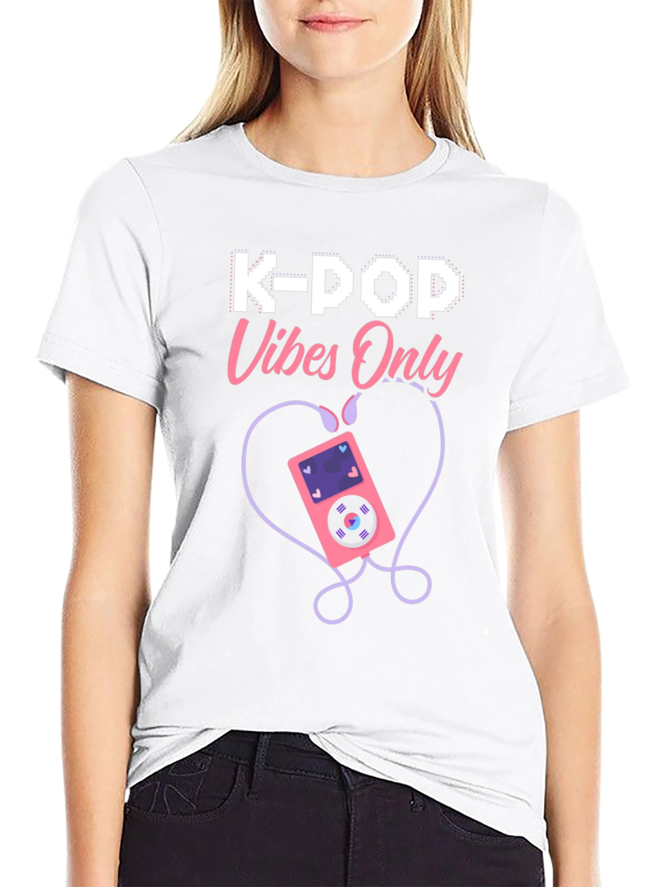 K-Pop Vibes Only Graphic T-Shirt