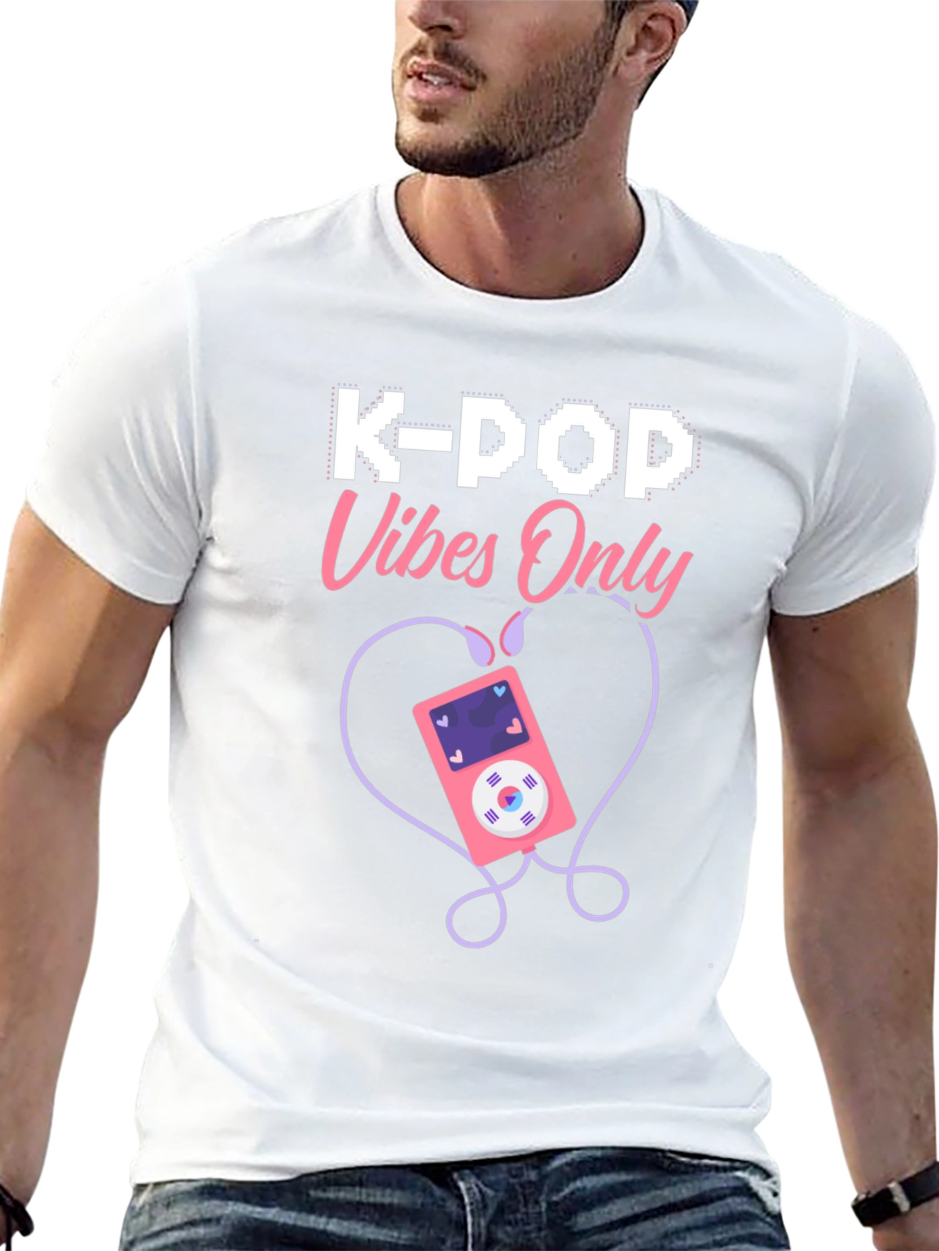 K-Pop Vibes Only Graphic T-Shirt