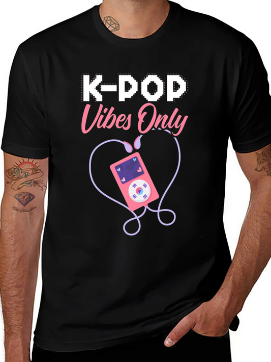 K-Pop Vibes Only Graphic T-Shirt
