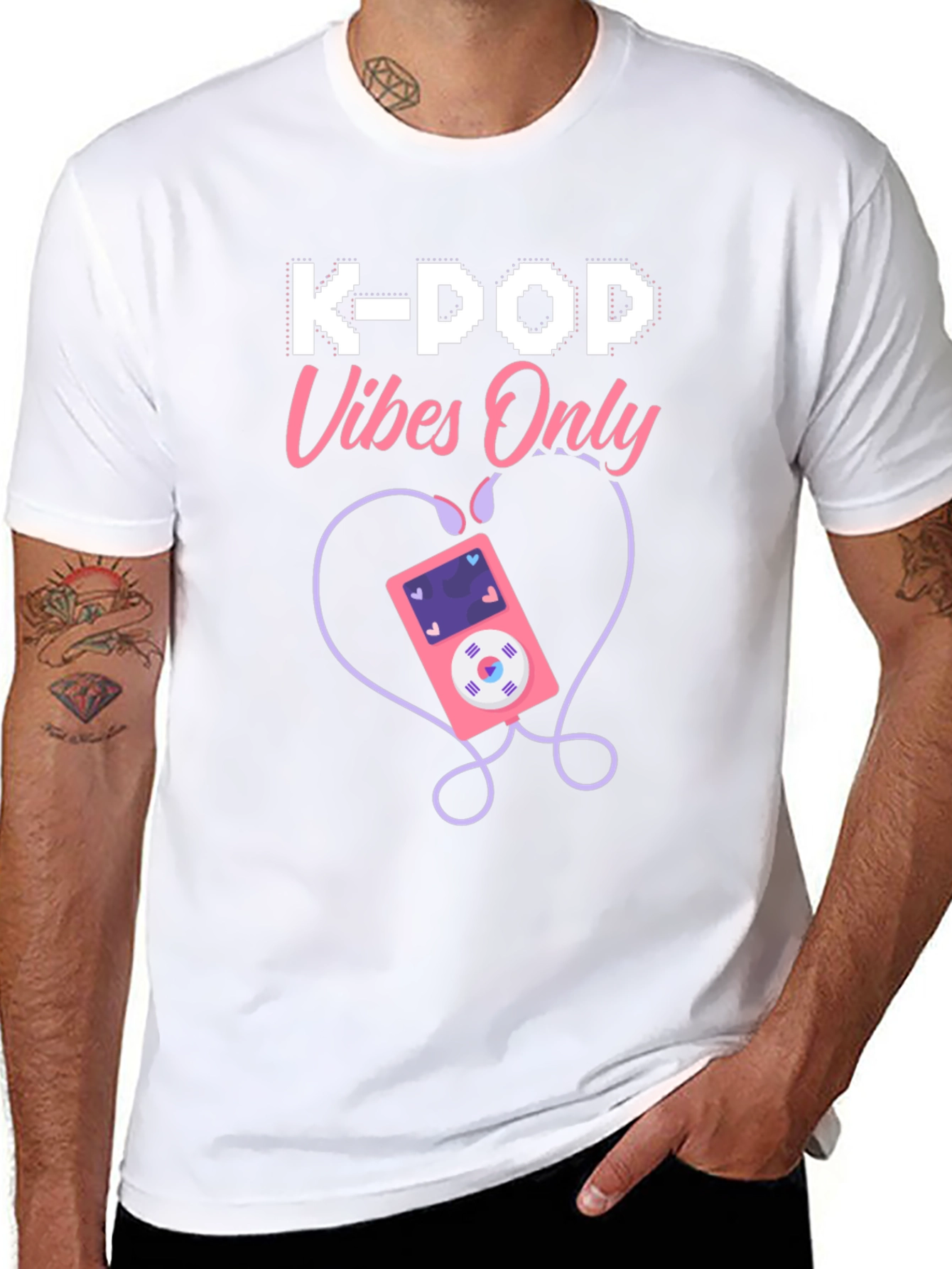 K-Pop Vibes Only Graphic T-Shirt
