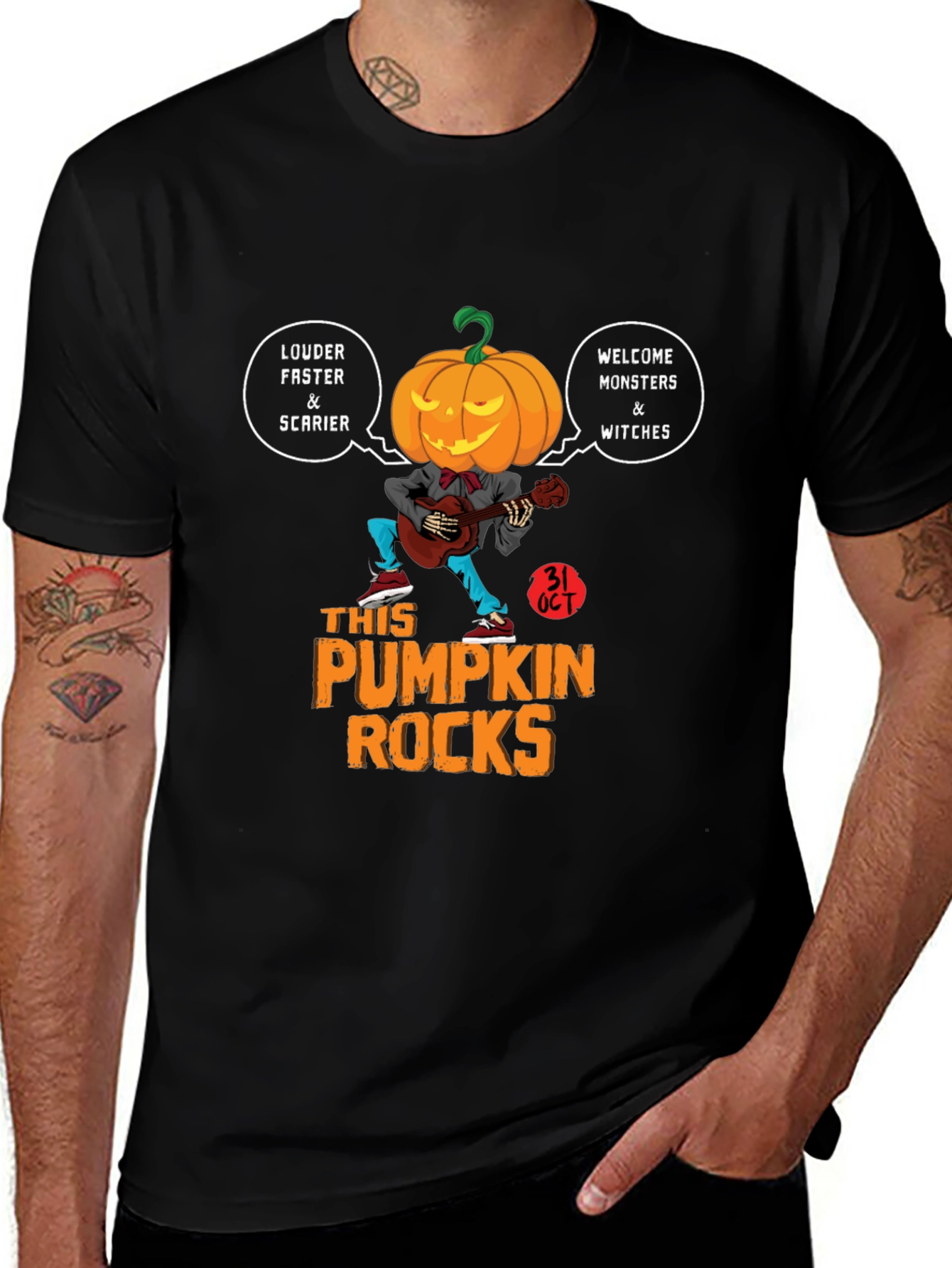 Pumpkin Rocks Halloween T-Shirt