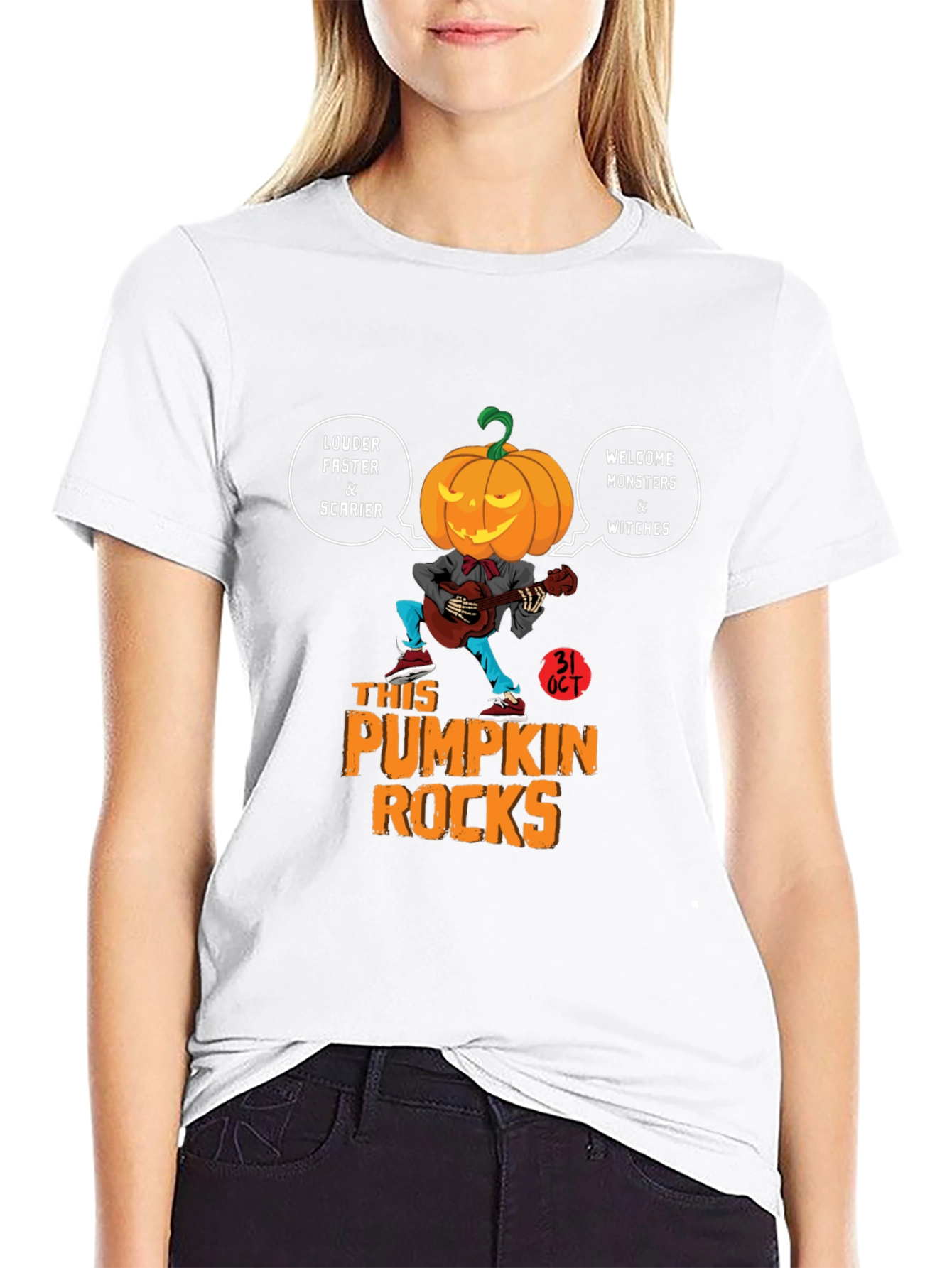 Pumpkin Rocks Halloween T-Shirt