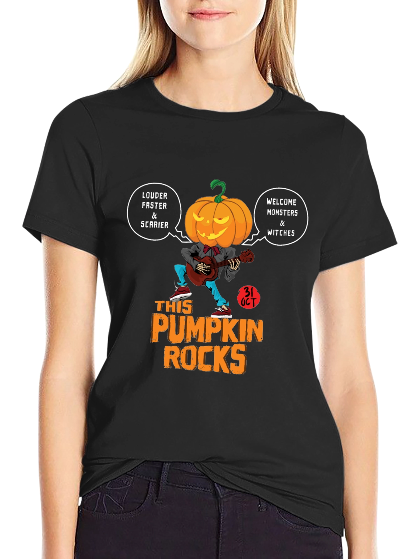 Pumpkin Rocks Halloween T-Shirt