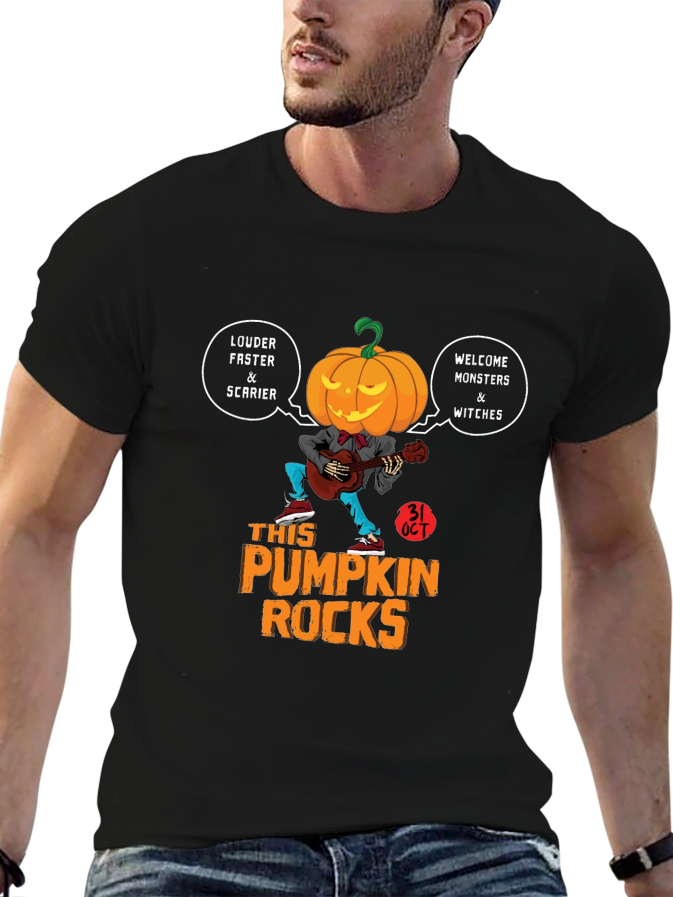 Pumpkin Rocks Halloween T-Shirt