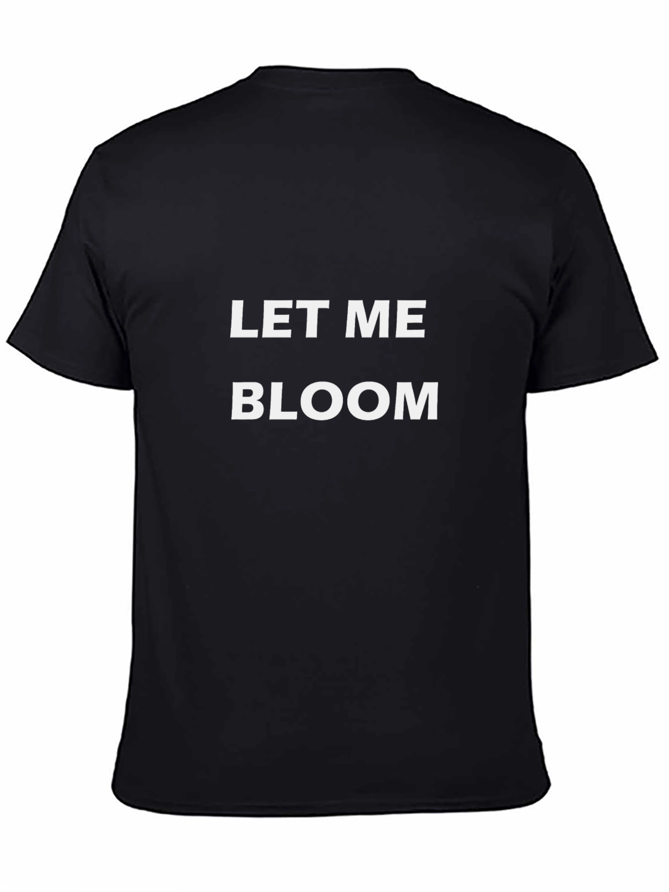 Let Me Bloom Black Graphic Tee