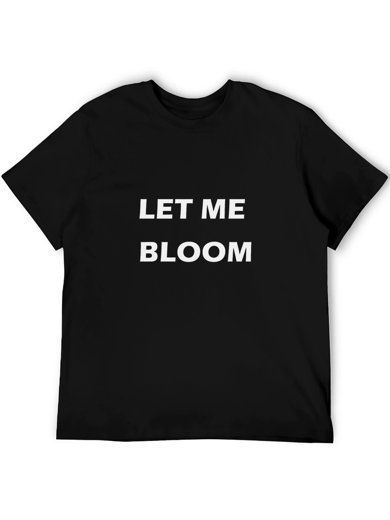 Let Me Bloom Black Graphic Tee