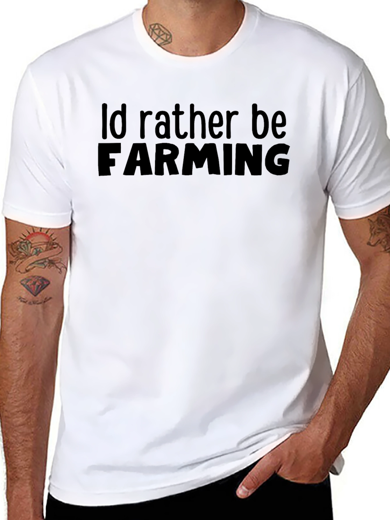 Id Rather Be Farming Graphic Tee