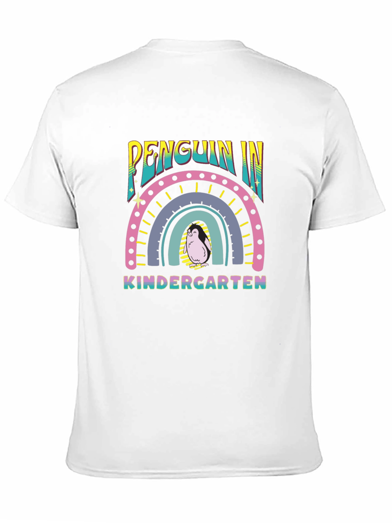 Penguin Kindergarten Rainbow T-Shirt