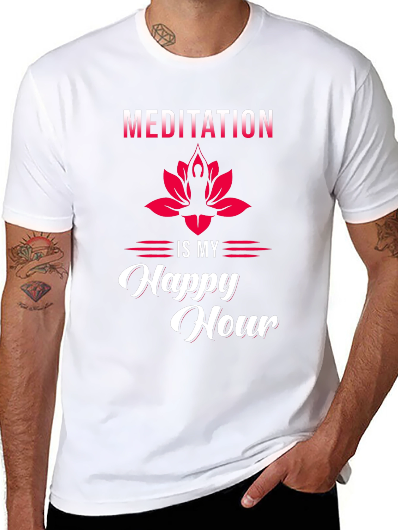 Meditation is My Happy Hour Graphic Tee