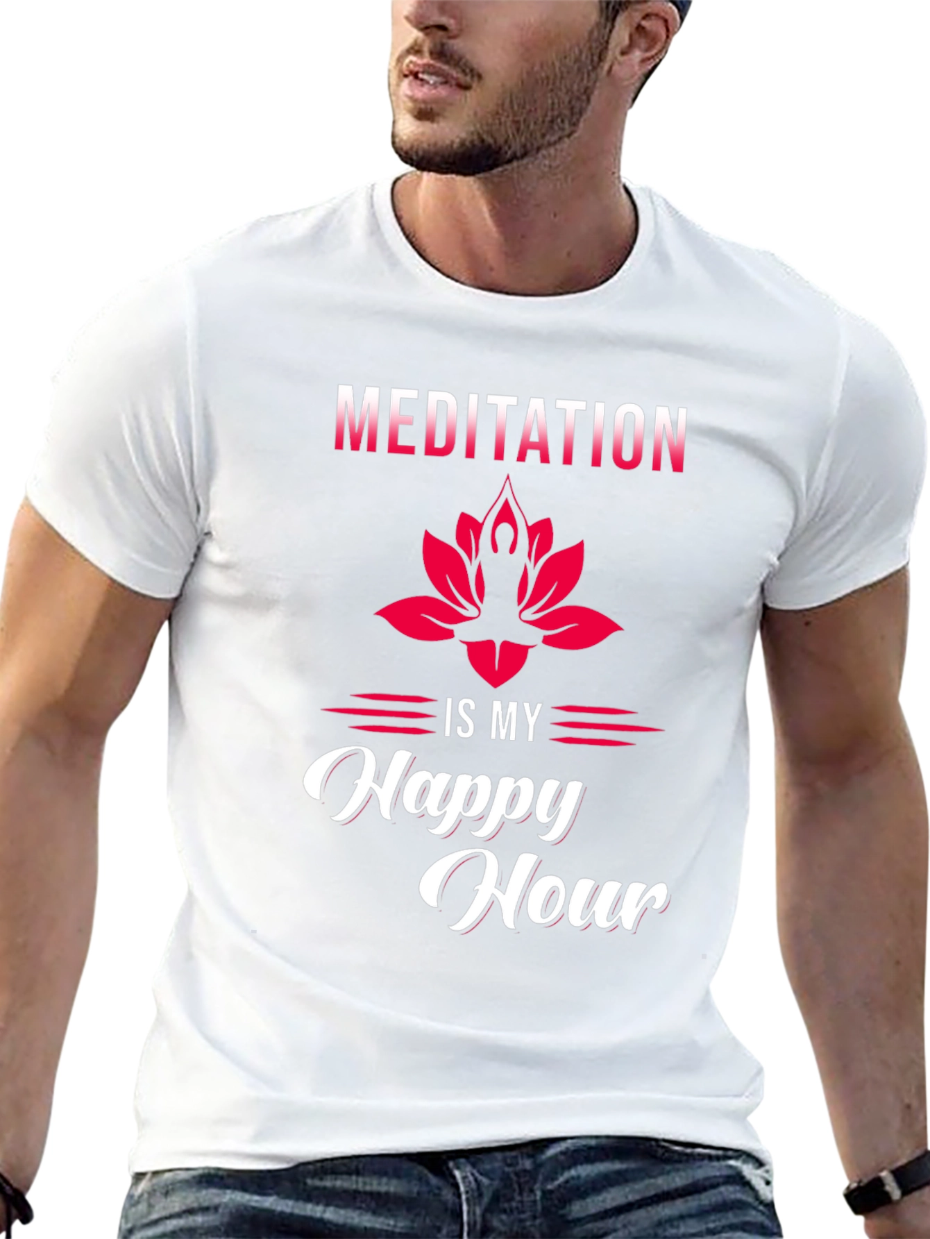 Meditation is My Happy Hour Graphic Tee