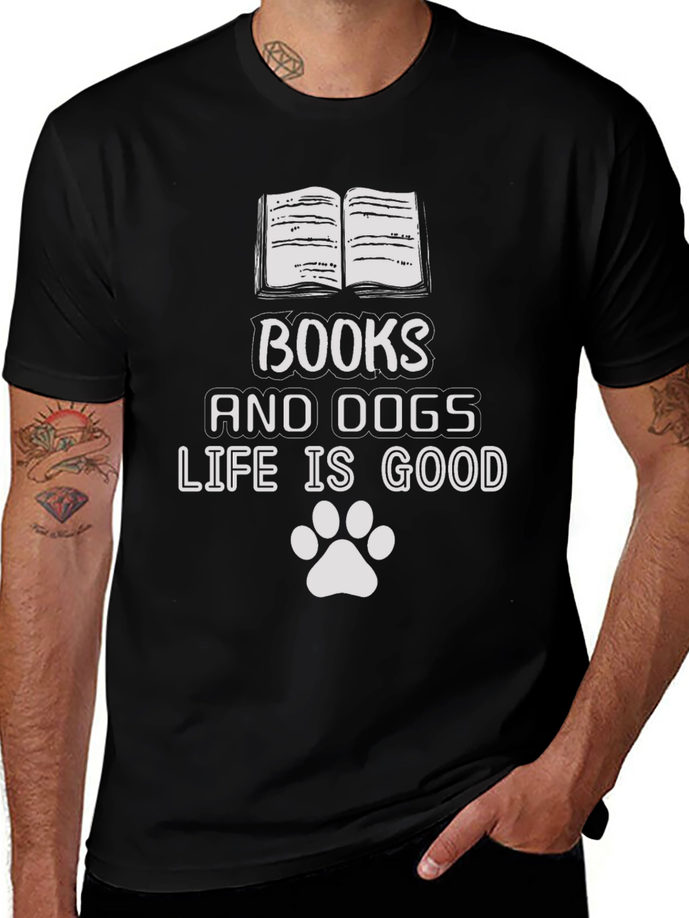 Books and Dogs T-Shirt