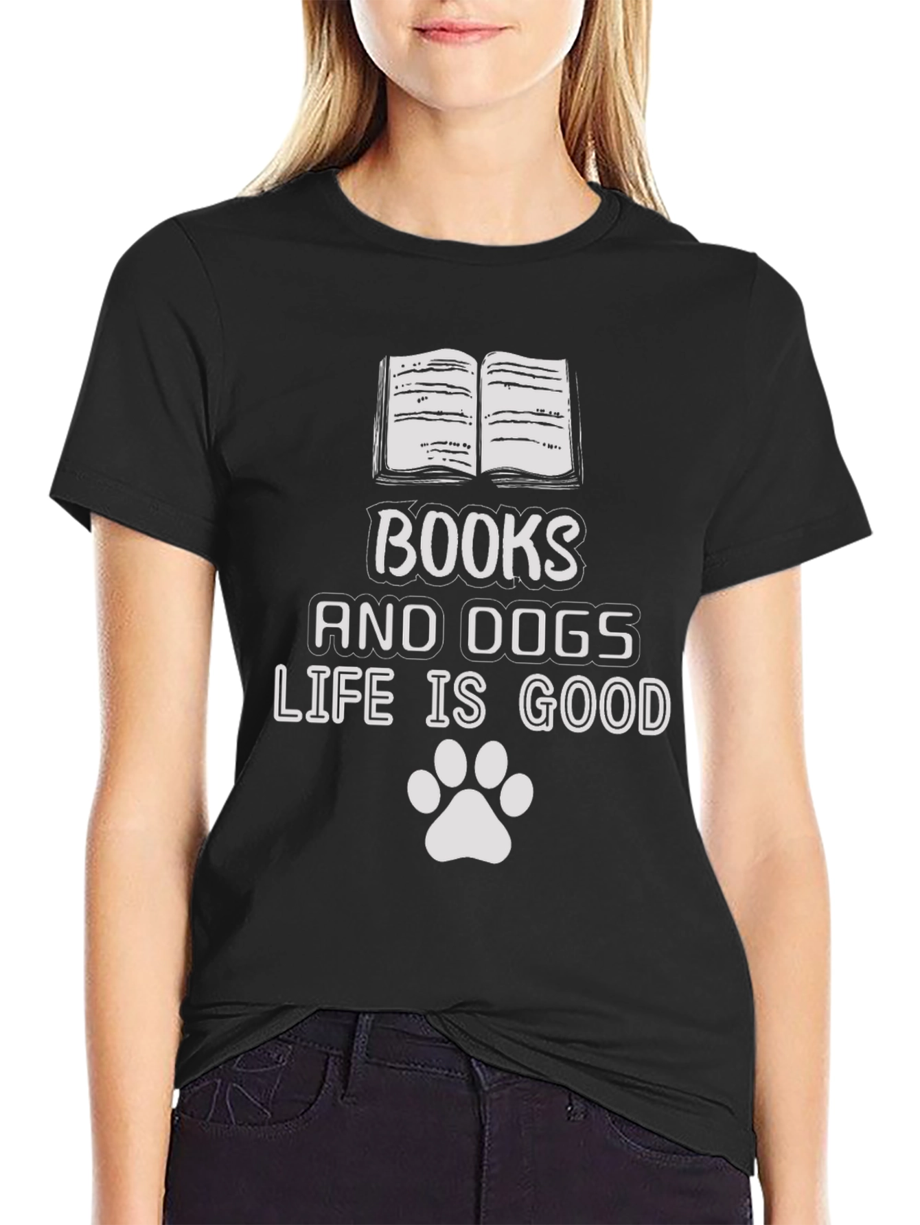 Books and Dogs T-Shirt