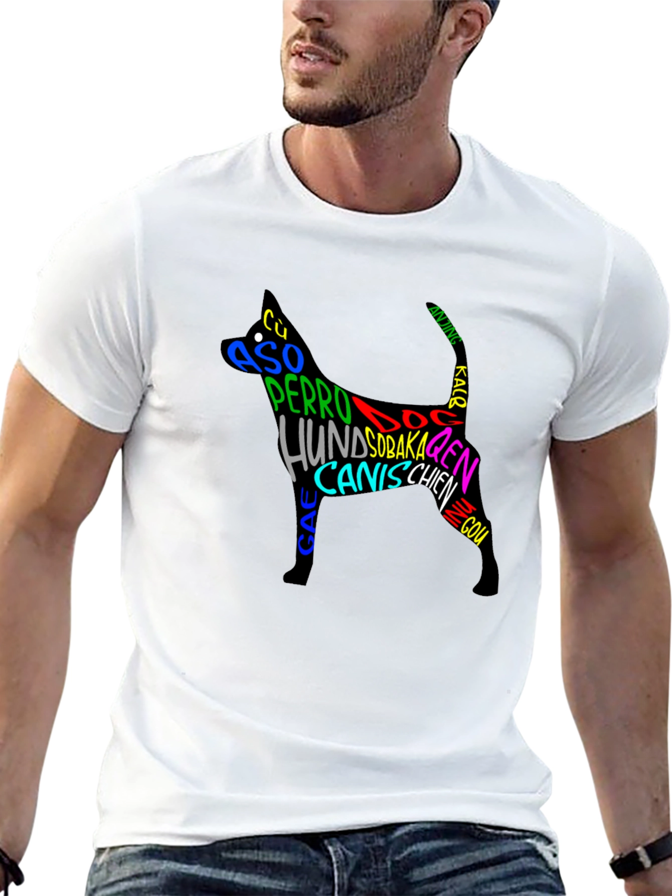 Dog Breeds Black T-Shirt