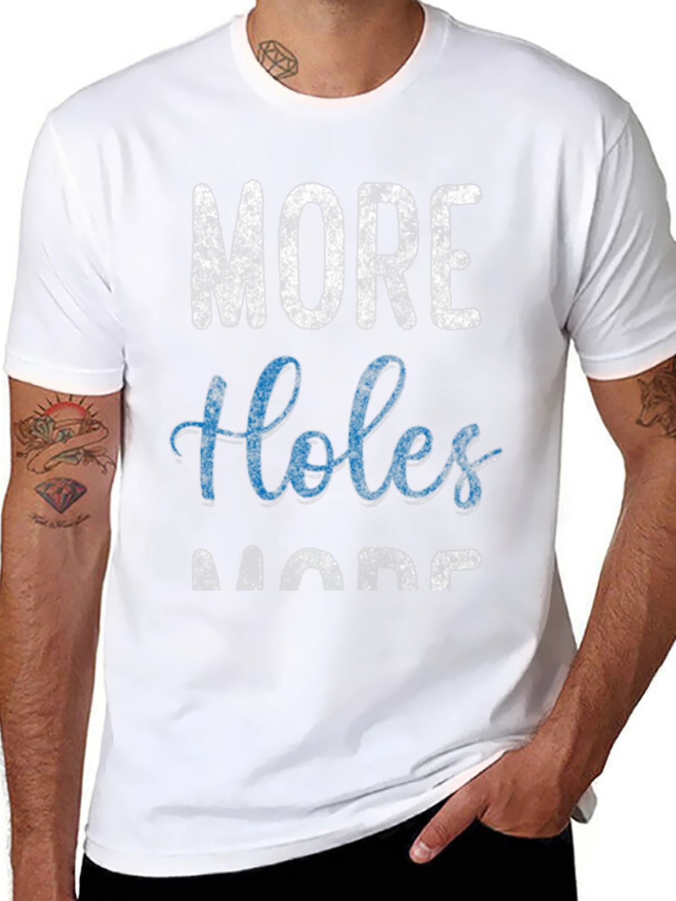 More Holes More Fun Graphic T-Shirt