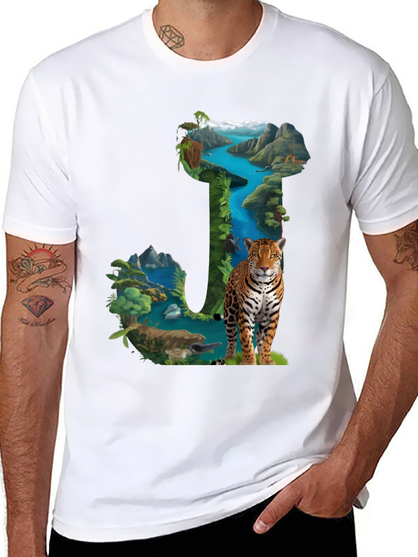 Nature Letter J Graphic Tee