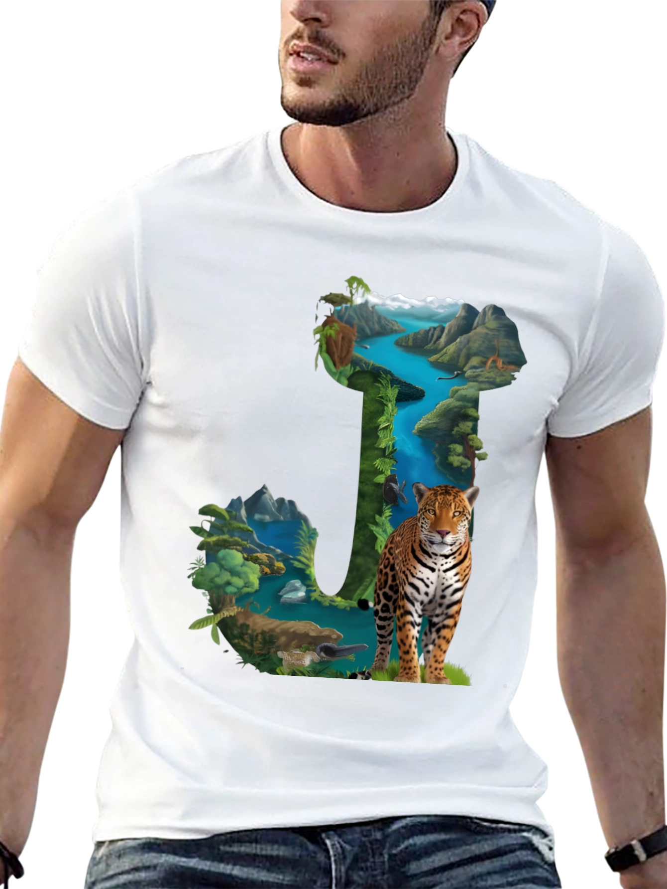 Nature Letter J Graphic Tee