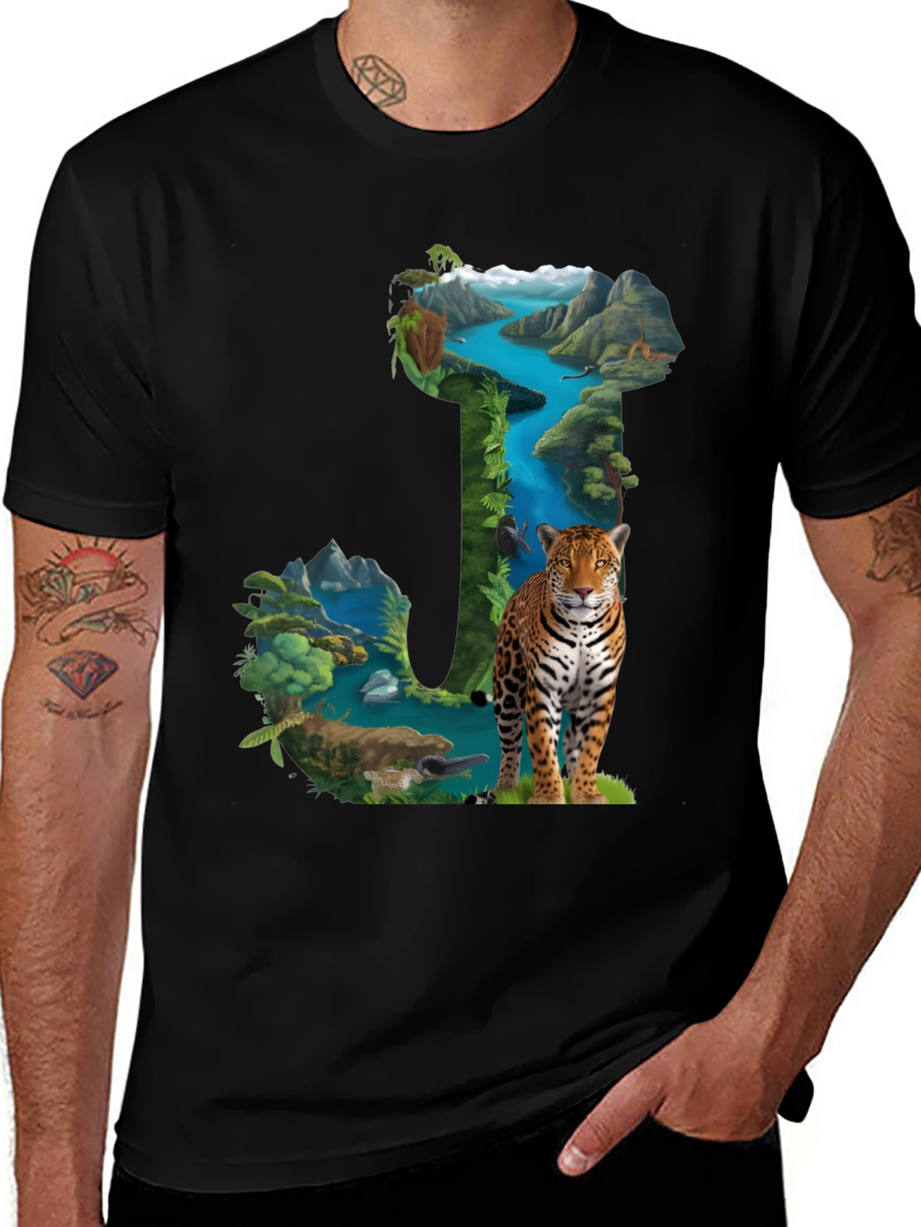 Nature Letter J Graphic Tee
