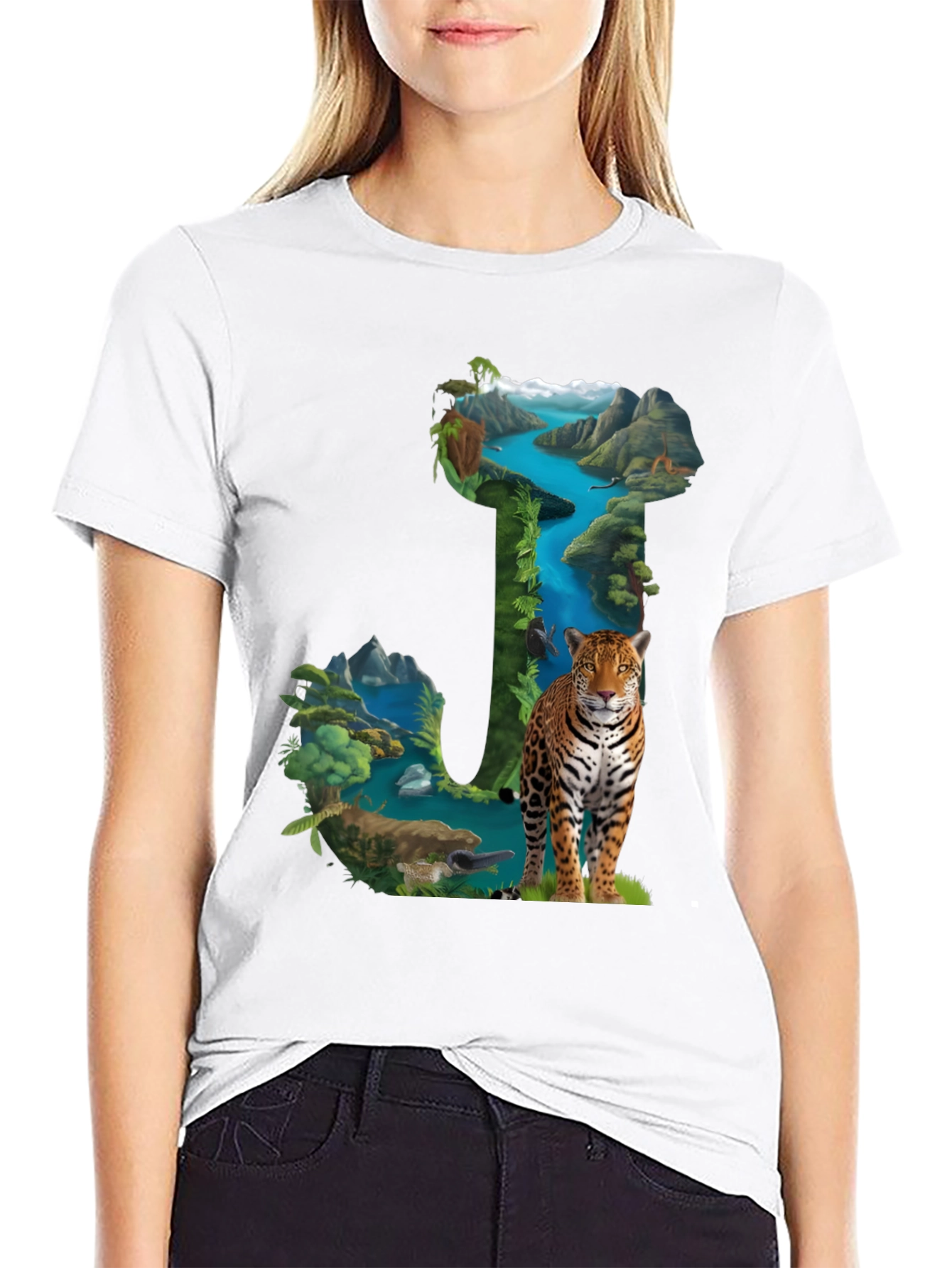 Nature Letter J Graphic Tee