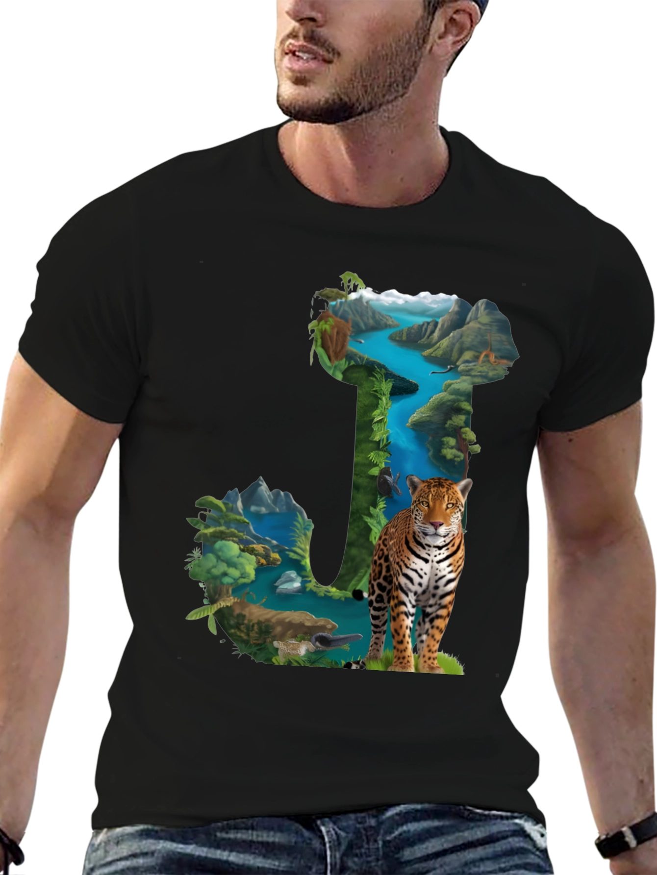 Nature Letter J Graphic Tee