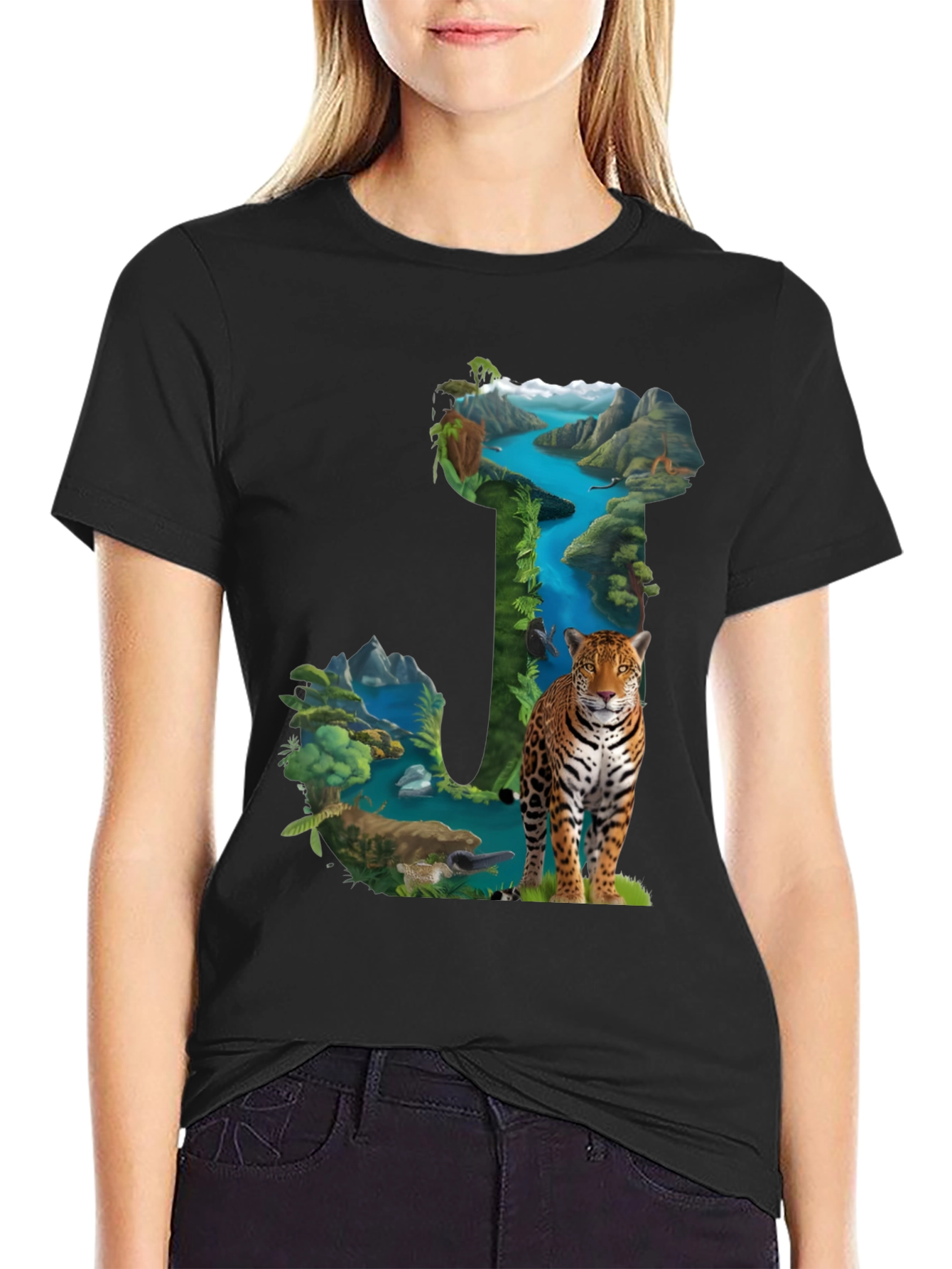 Nature Letter J Graphic Tee