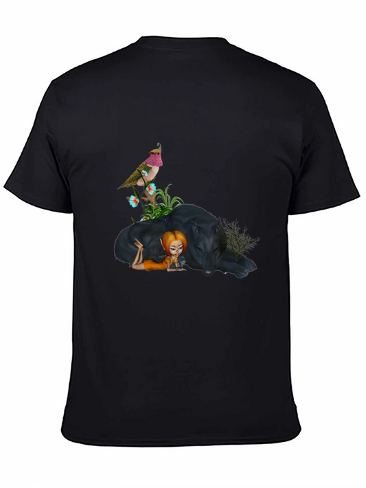 Fantasy Art Black T-Shirt