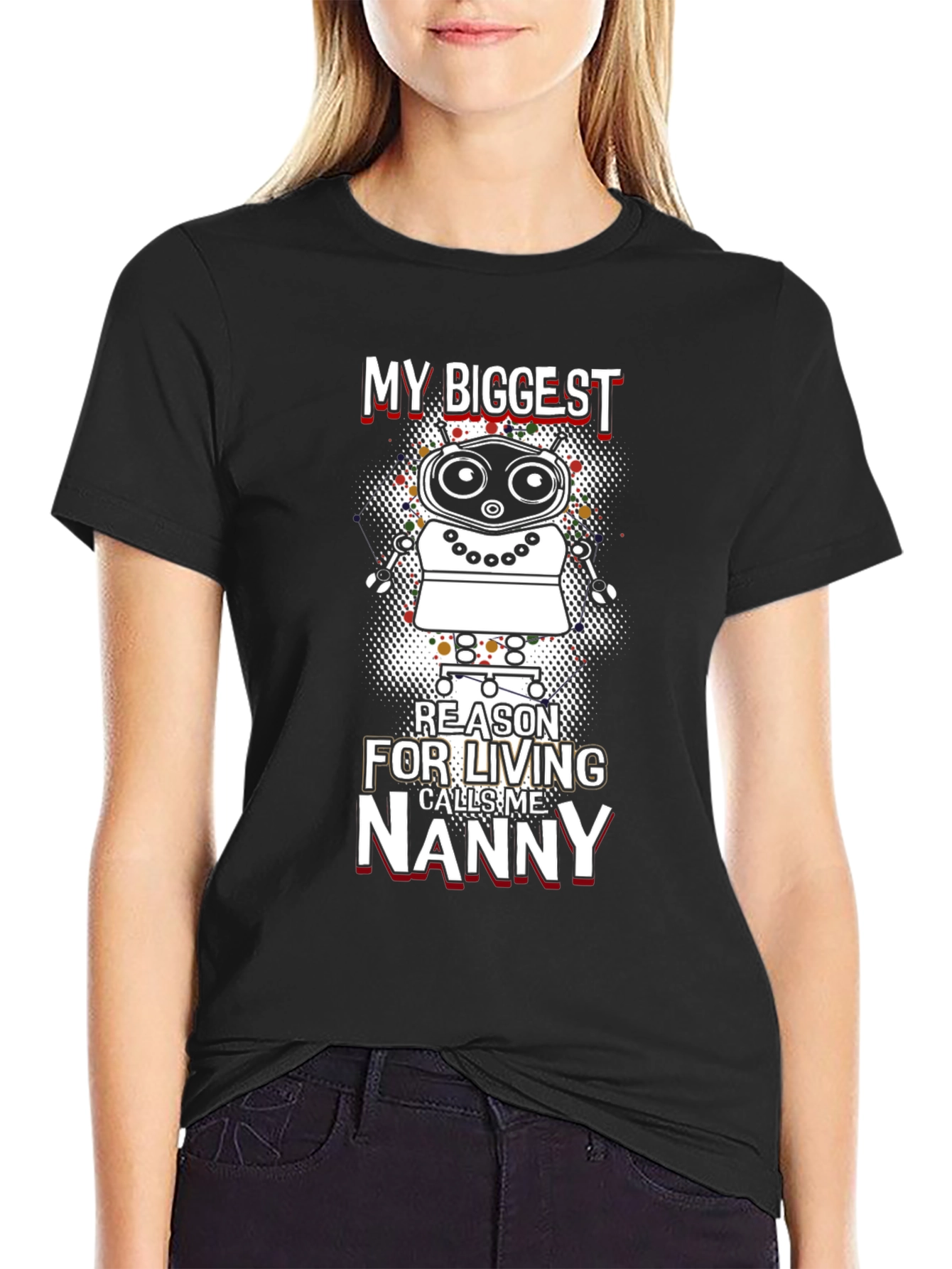 My Biggest Reason Robot Graphic T-Shirt