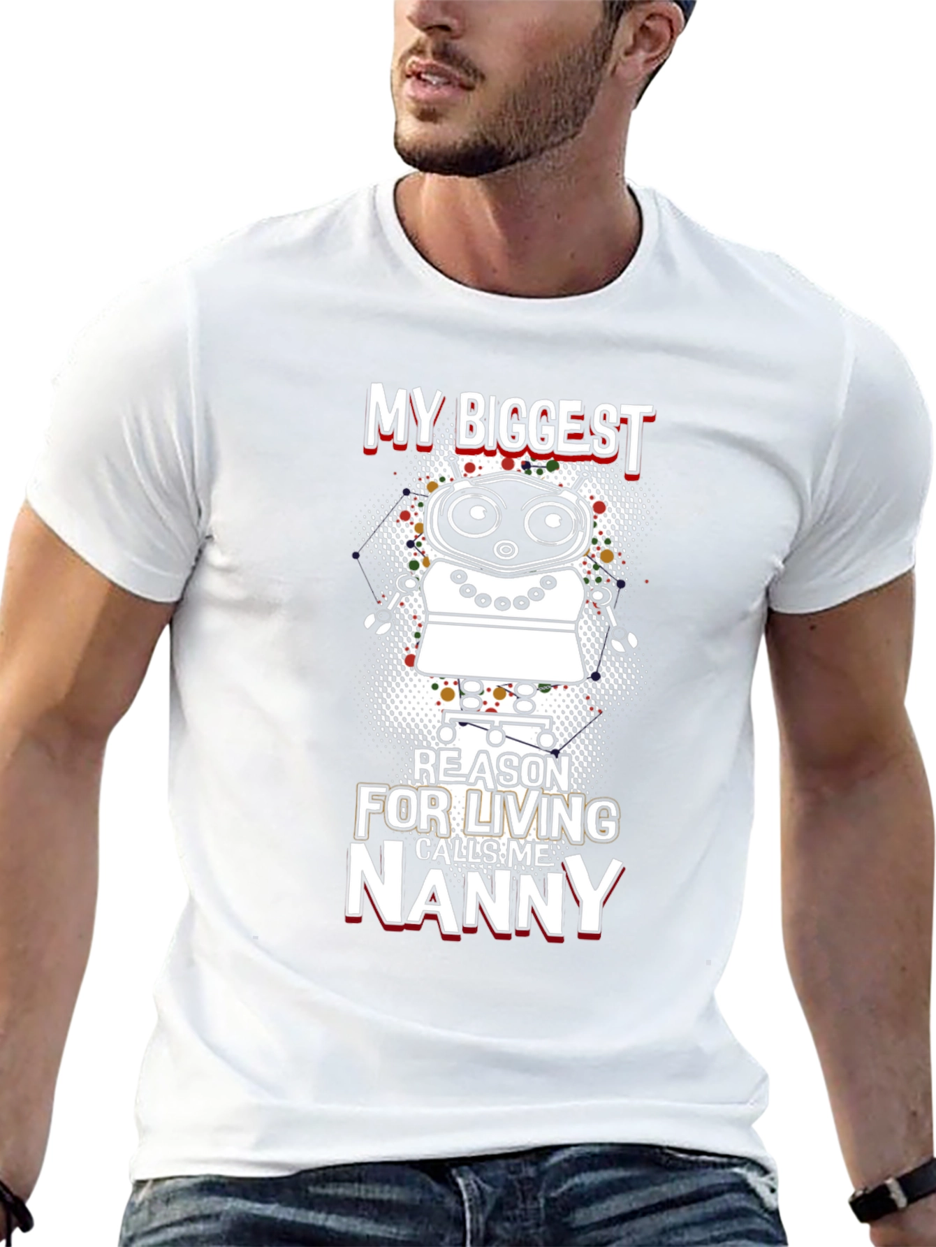My Biggest Reason Robot Graphic T-Shirt