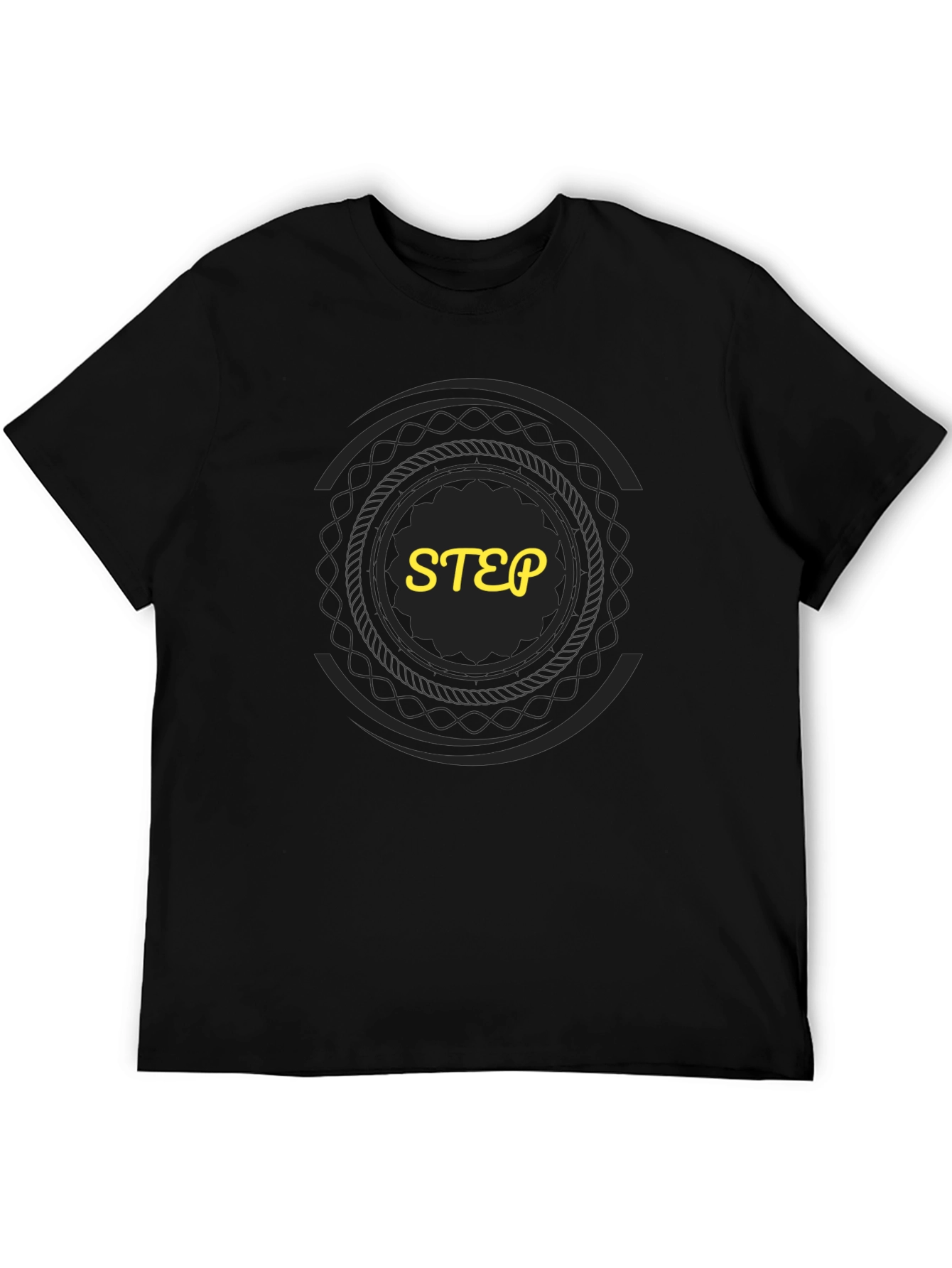 Black Graphic Tee - STEP Design