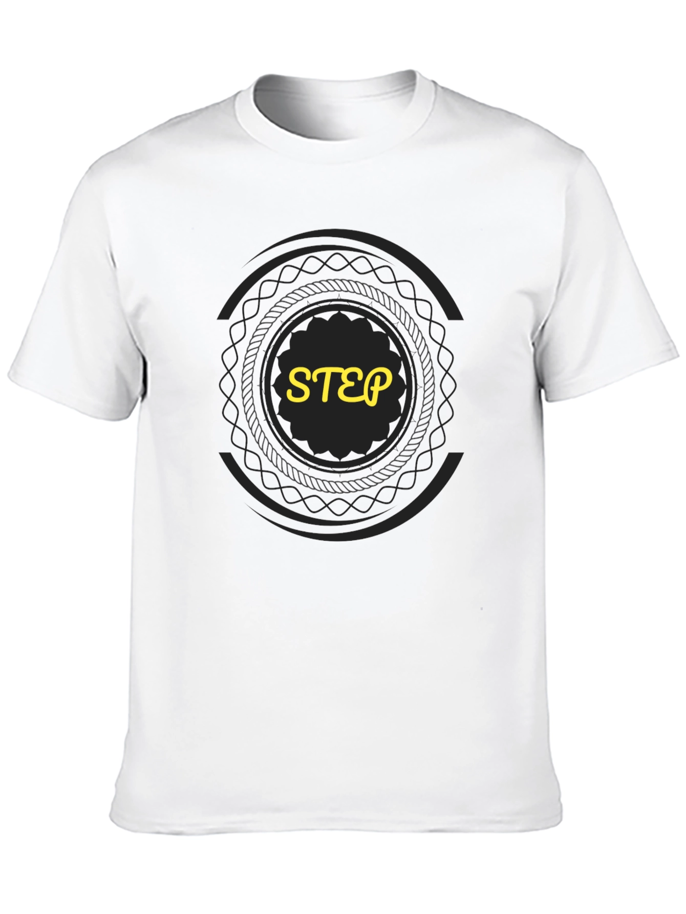 Black Graphic Tee - STEP Design