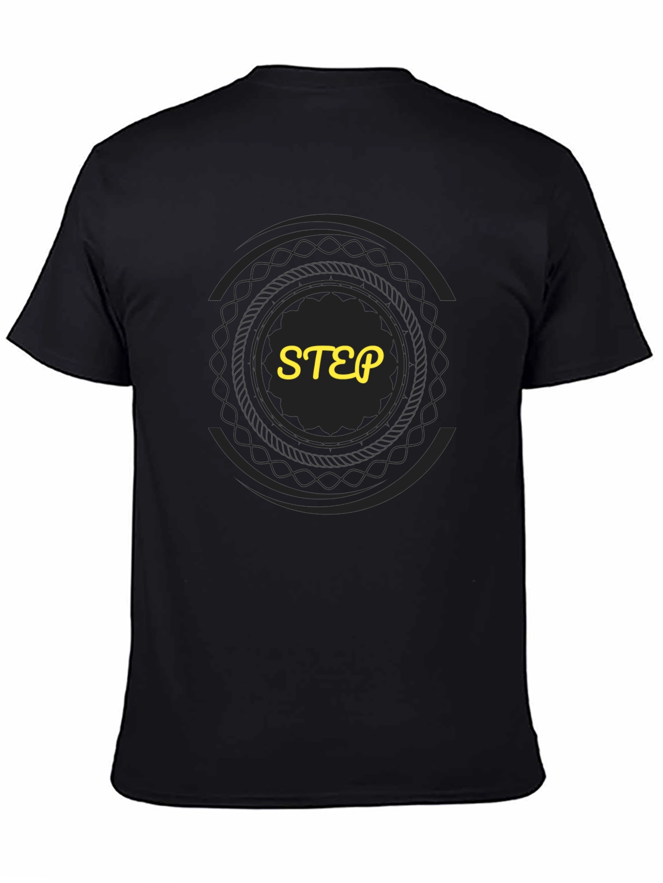 Black Graphic Tee - STEP Design