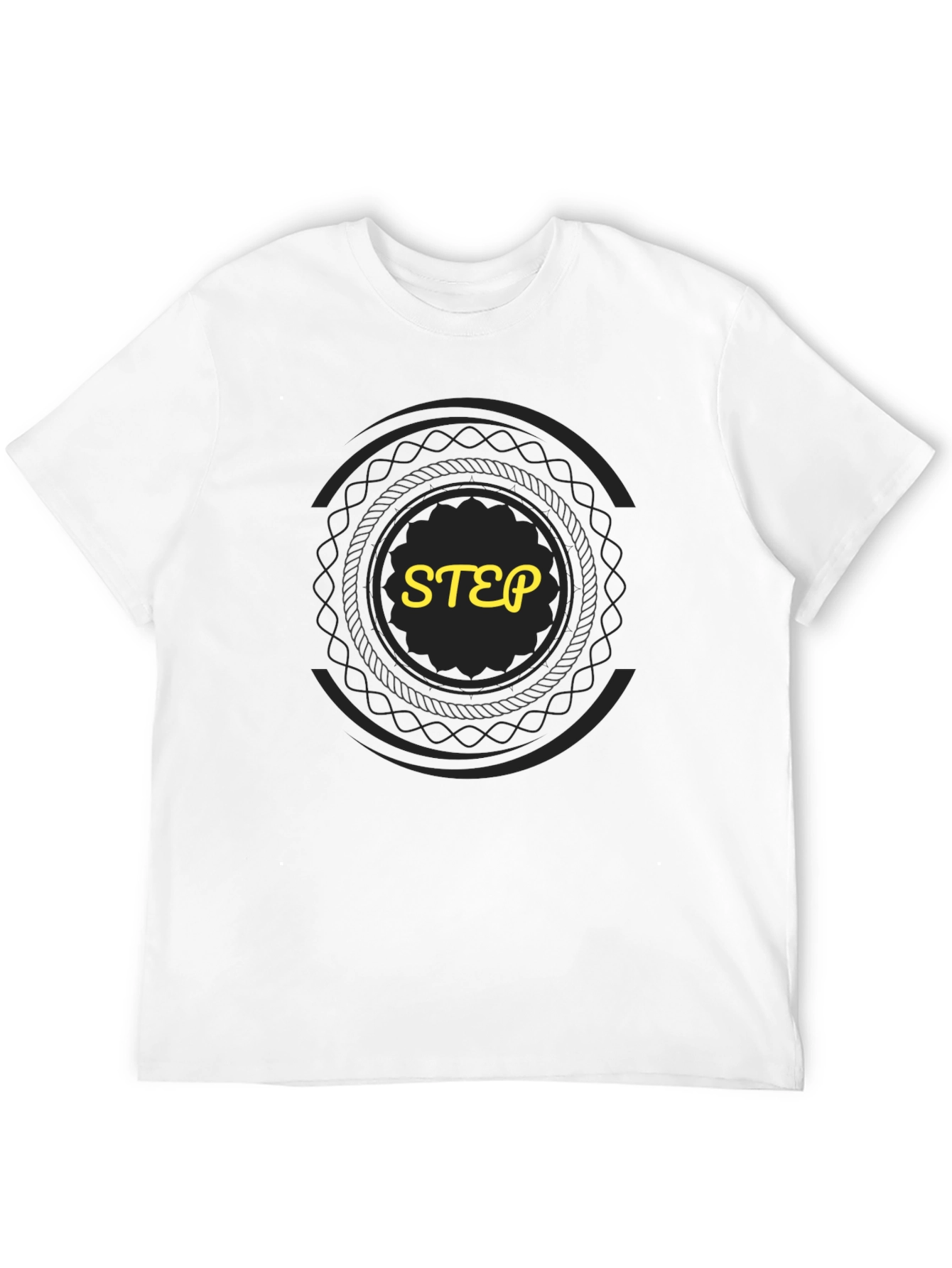 Black Graphic Tee - STEP Design