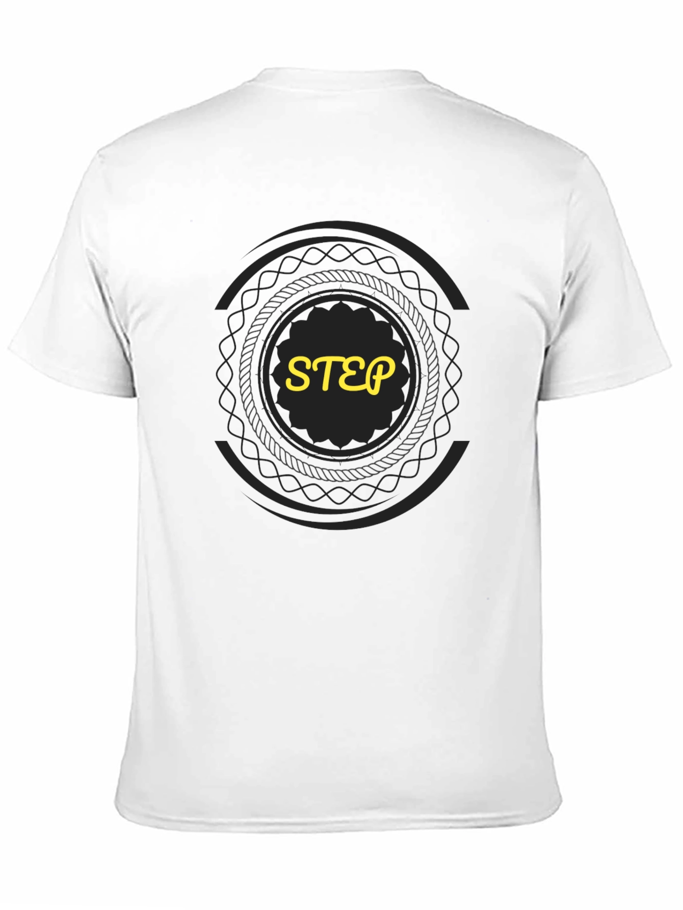 Black Graphic Tee - STEP Design