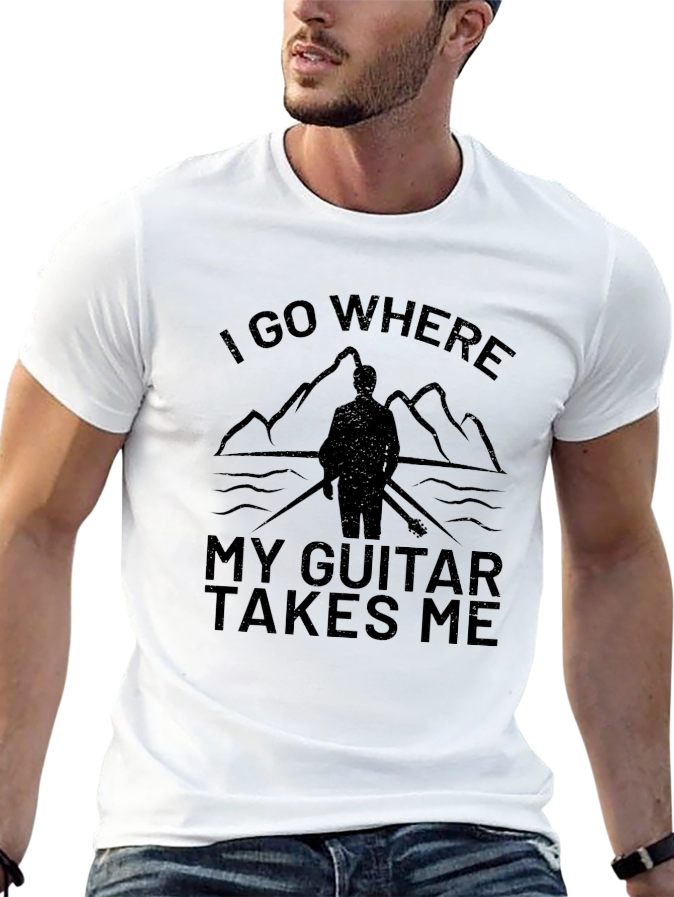 Guitar Takes Me Graphic T-Shirt