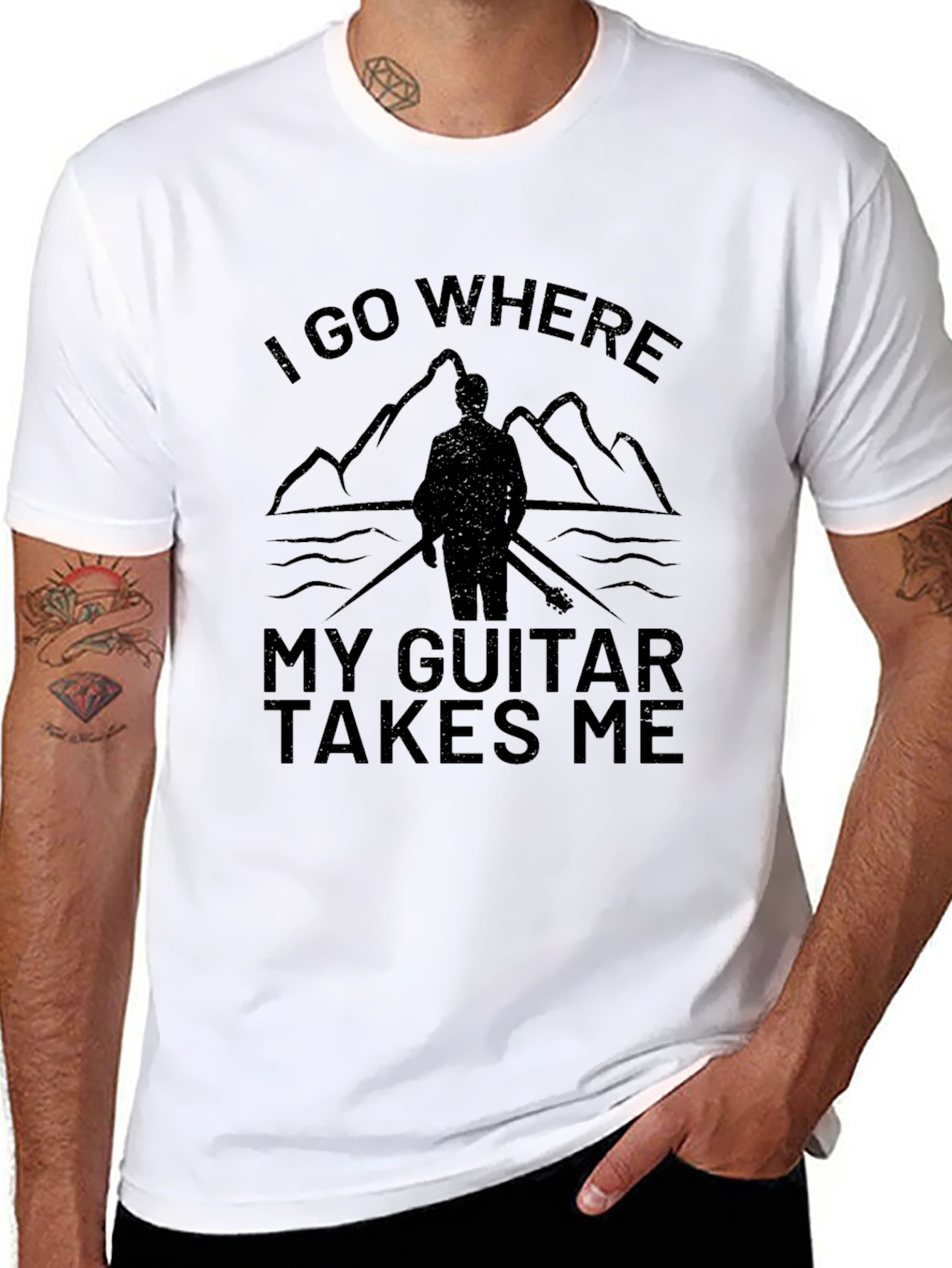Guitar Takes Me Graphic T-Shirt