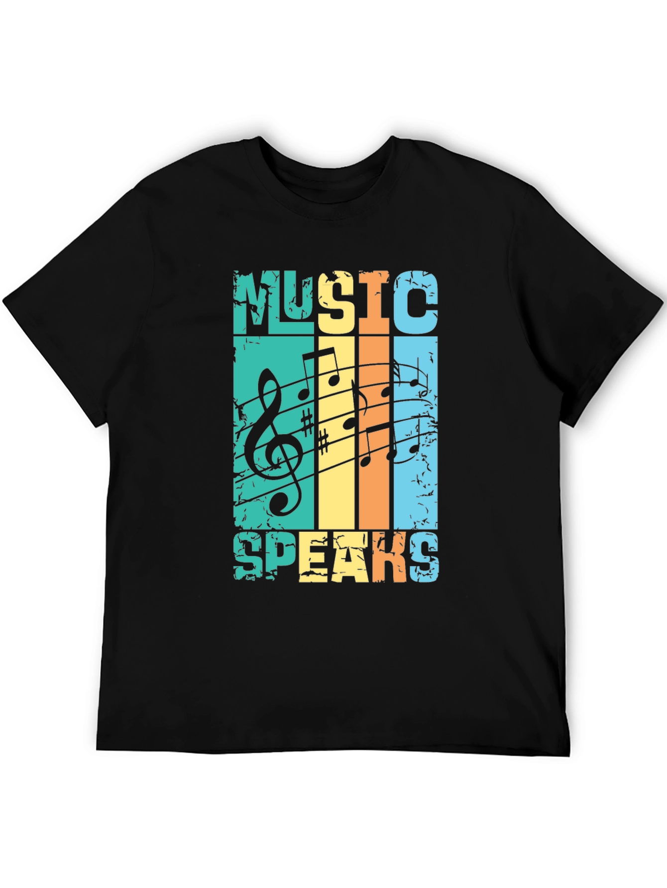 Music Speaks Retro Graphic Tee