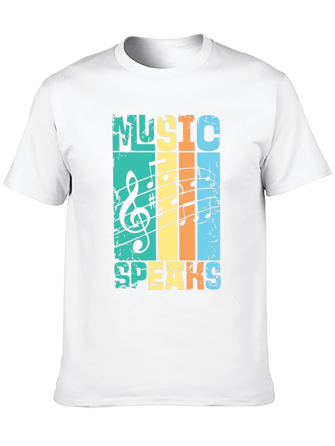 Music Speaks Retro Graphic Tee