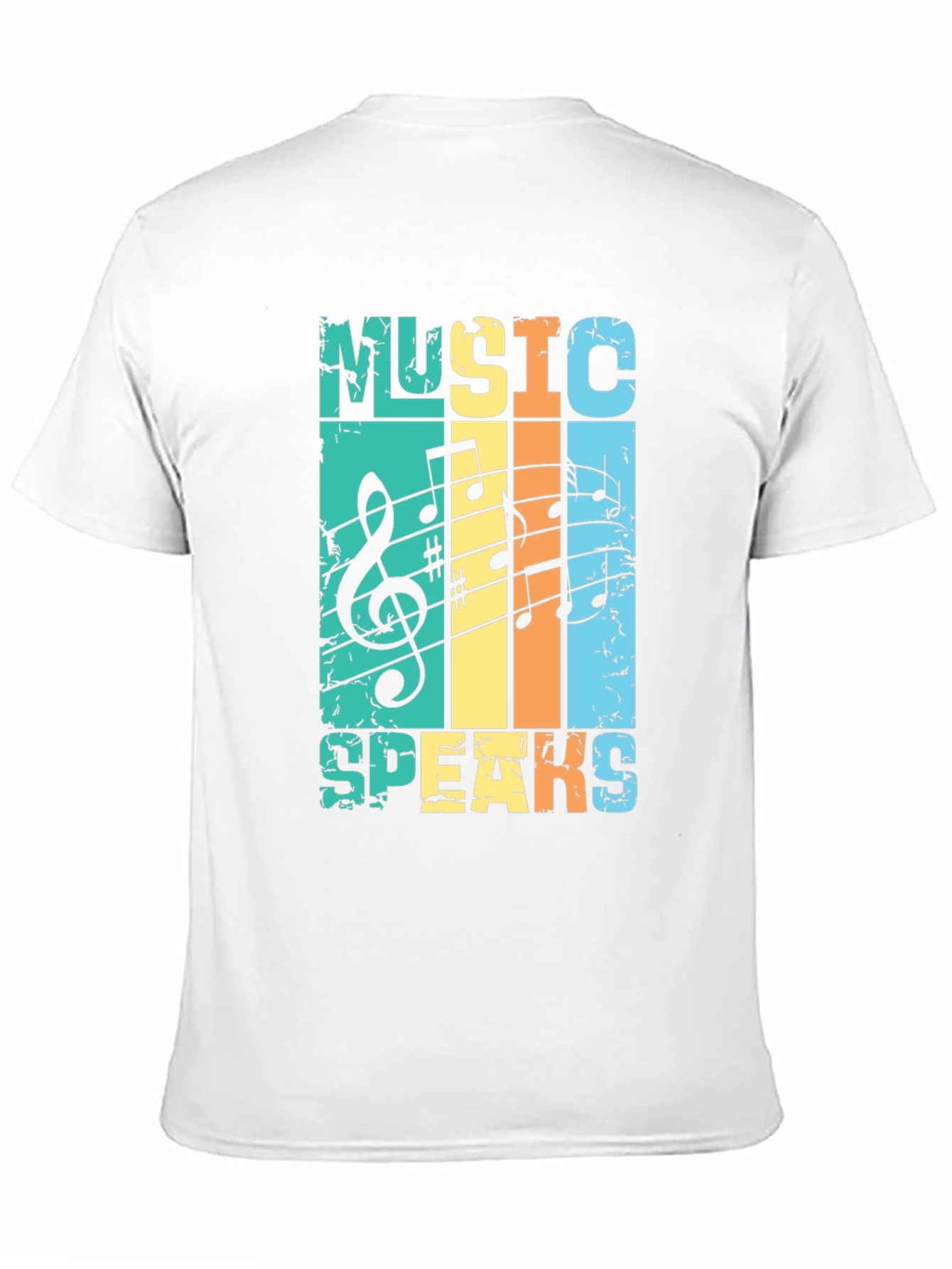 Music Speaks Retro Graphic Tee