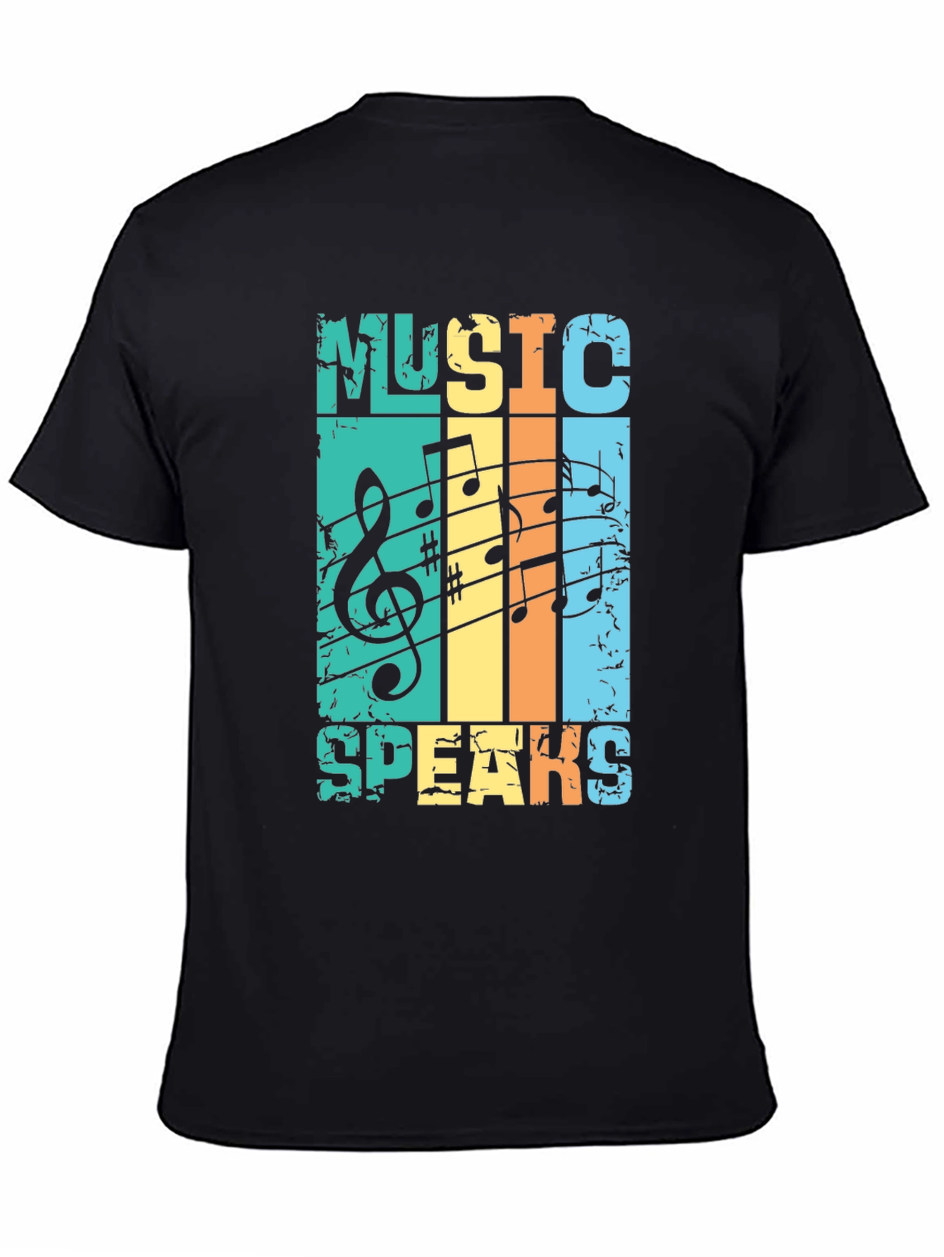 Music Speaks Retro Graphic Tee