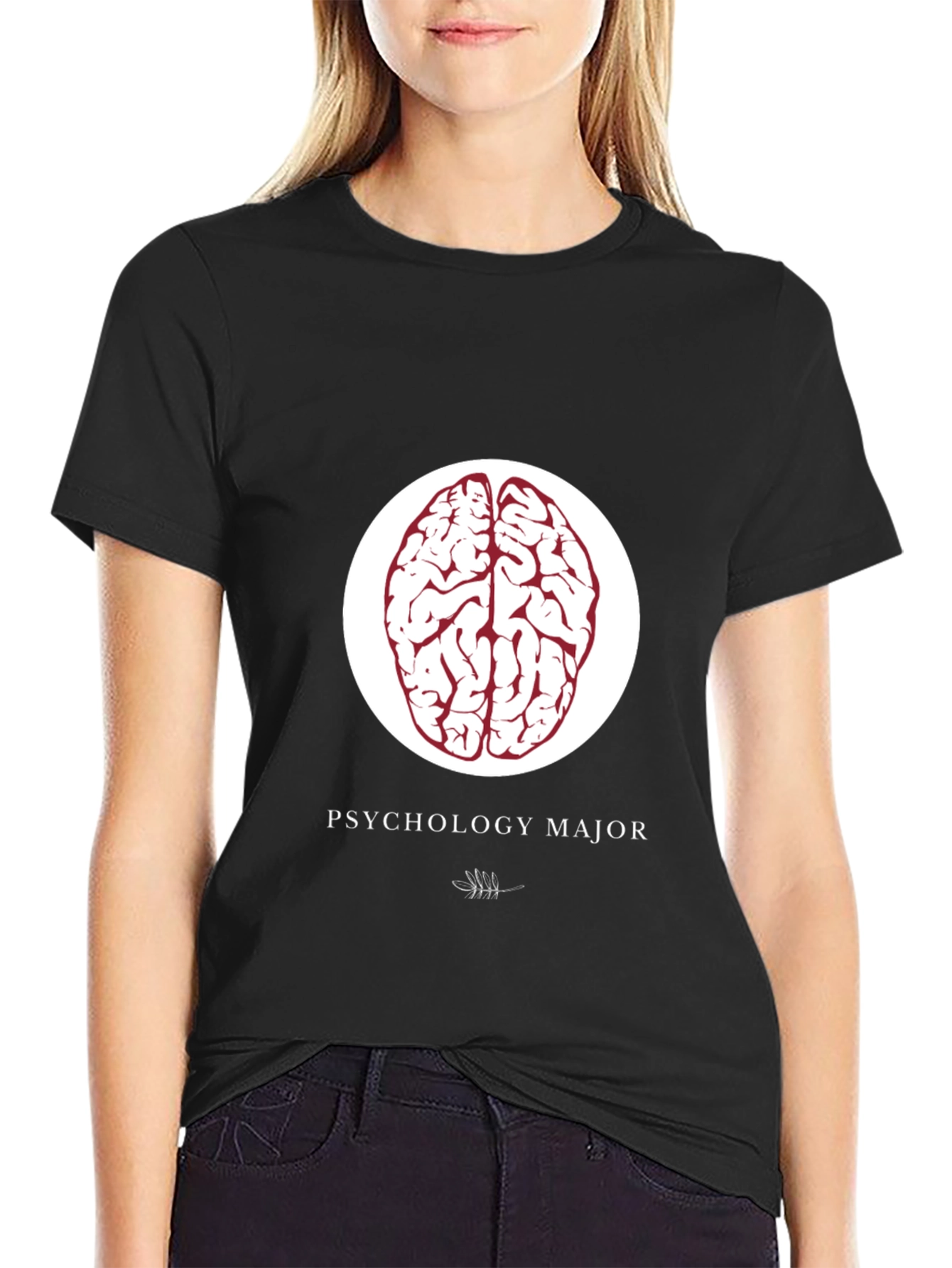 Psychology Major T-Shirt - Brain Design
