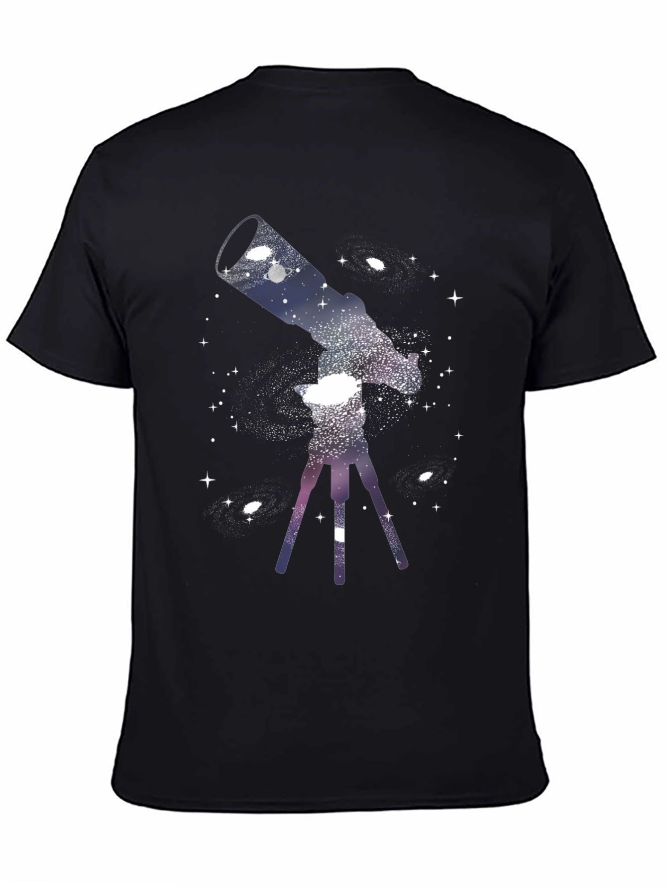 Cosmic Telescope Graphic Tee - Black