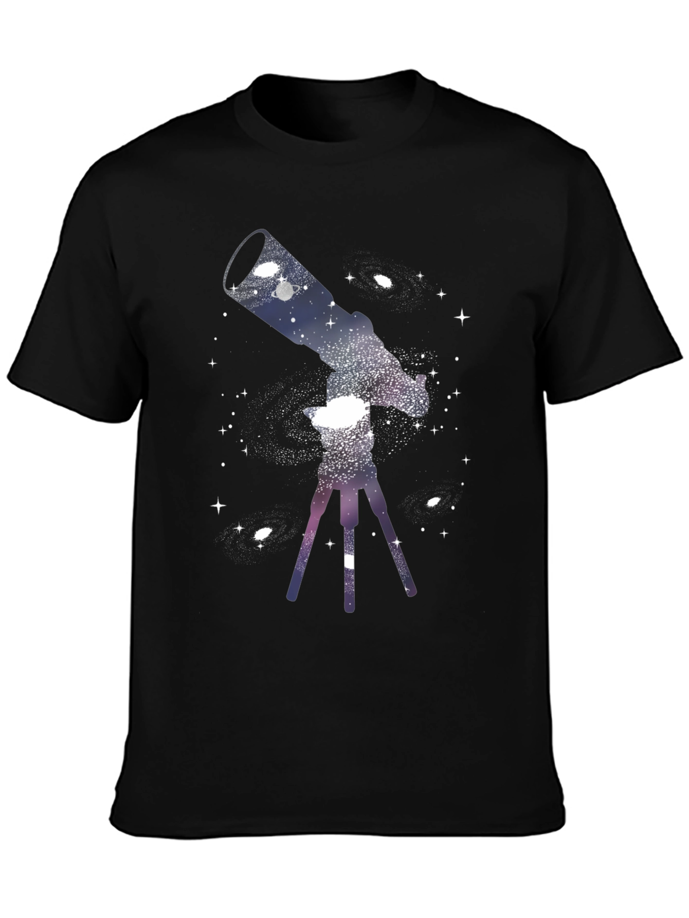 Cosmic Telescope Graphic Tee - Black
