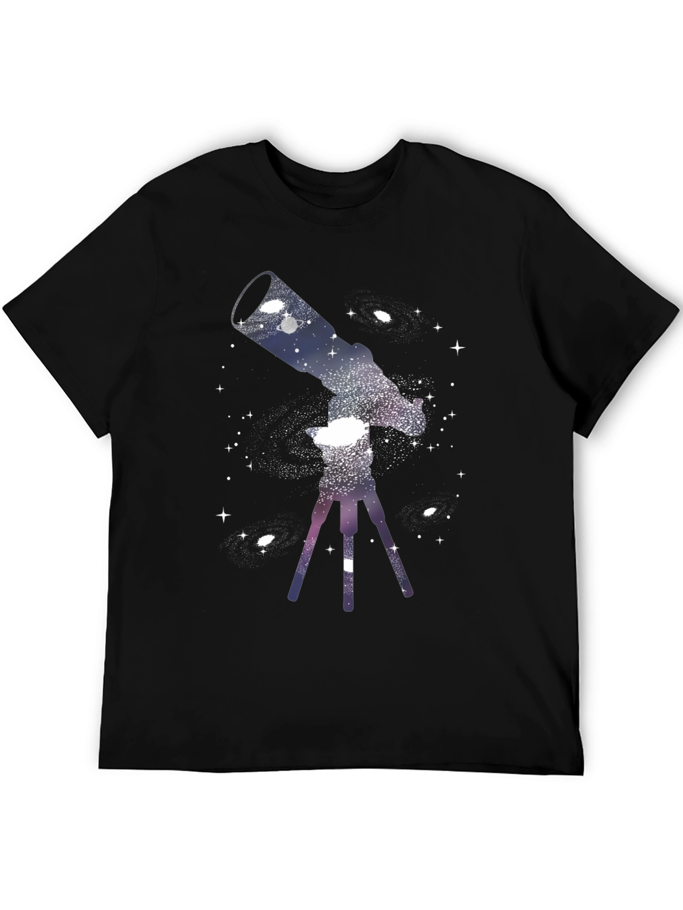 Cosmic Telescope Graphic Tee - Black