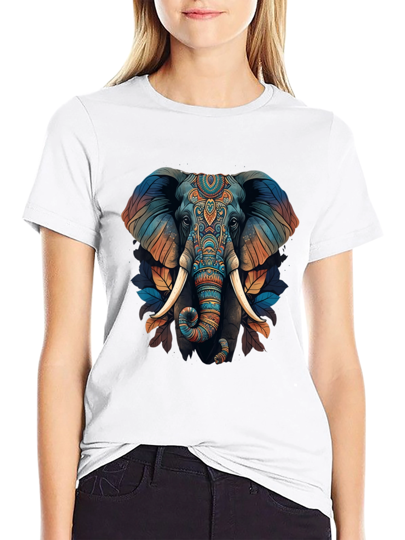 Elephant Graphic Print T-Shirt - Stylish Mens Tee