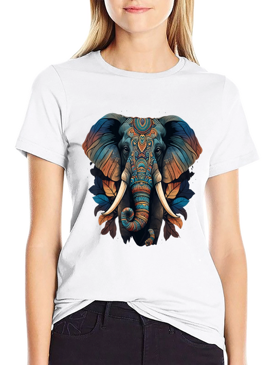 Elephant Graphic Print T-Shirt - Stylish Mens Tee