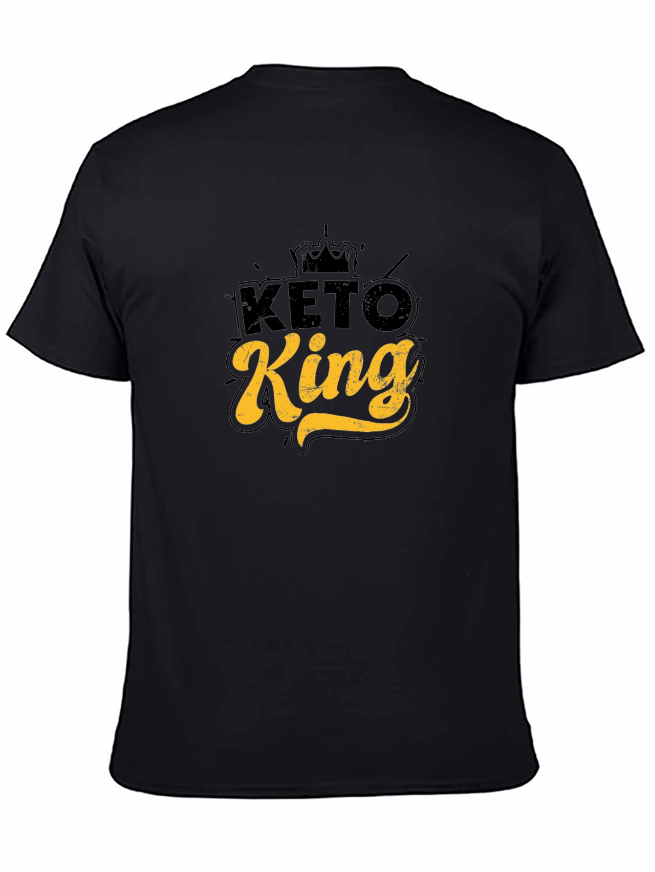 Keto King Graphic Tee - Black Casual T-Shirt