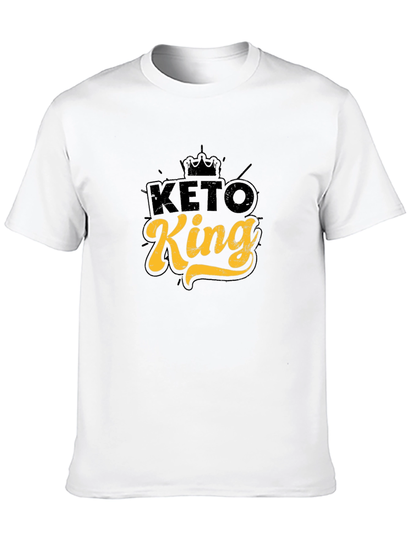 Keto King Graphic Tee - Black Casual T-Shirt