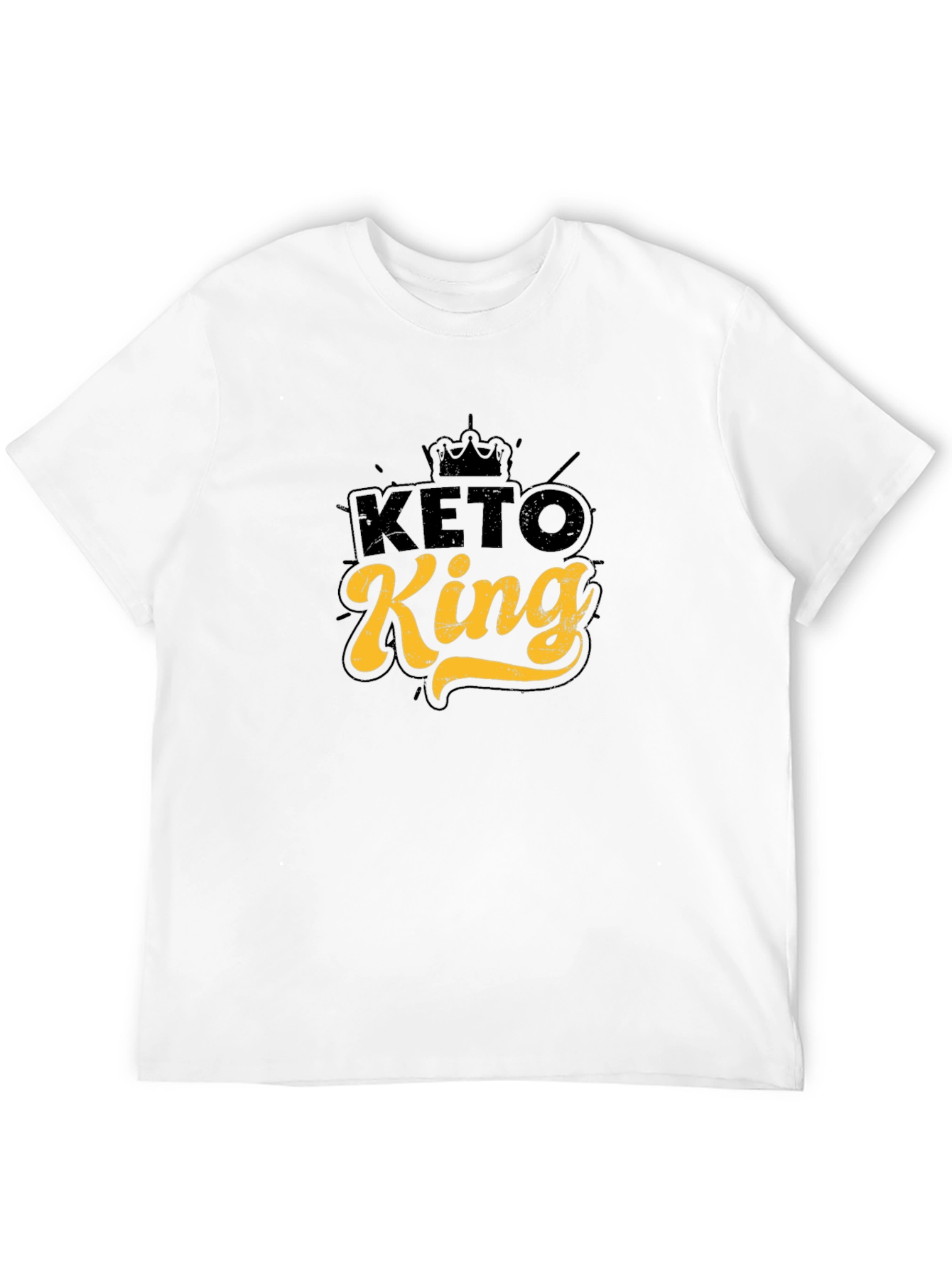 Keto King Graphic Tee - Black Casual T-Shirt