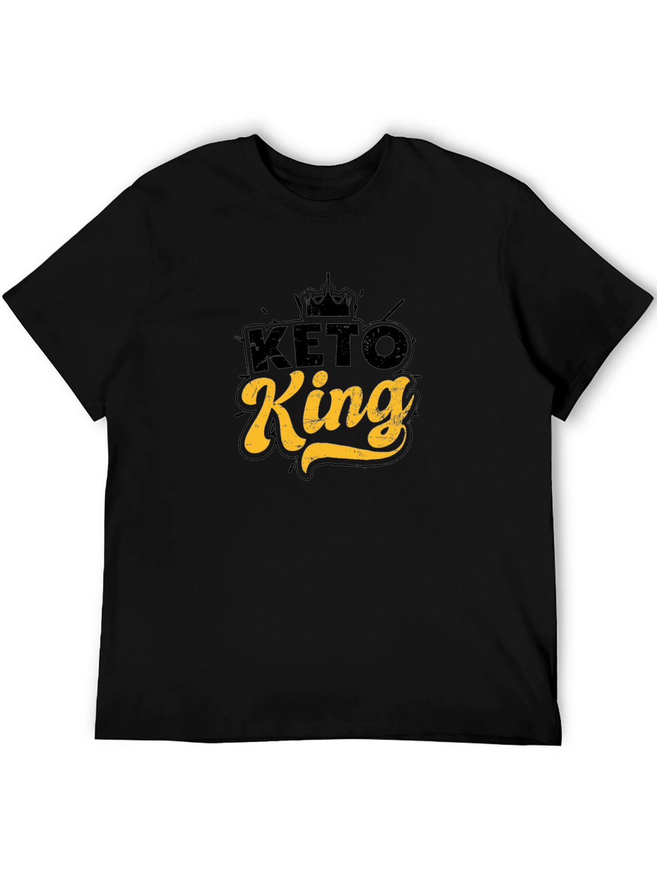 Keto King Graphic Tee - Black Casual T-Shirt